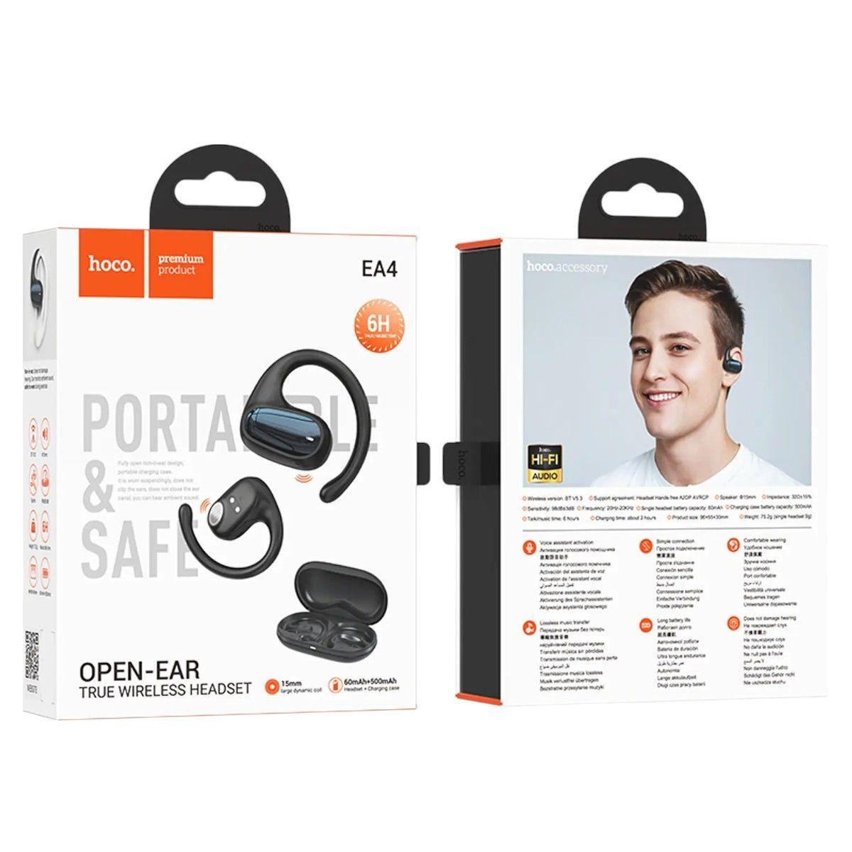 Audífonos Bluetooth Hoco EA4 Cloud TWS Bluetooth 5.3 In Ear-4