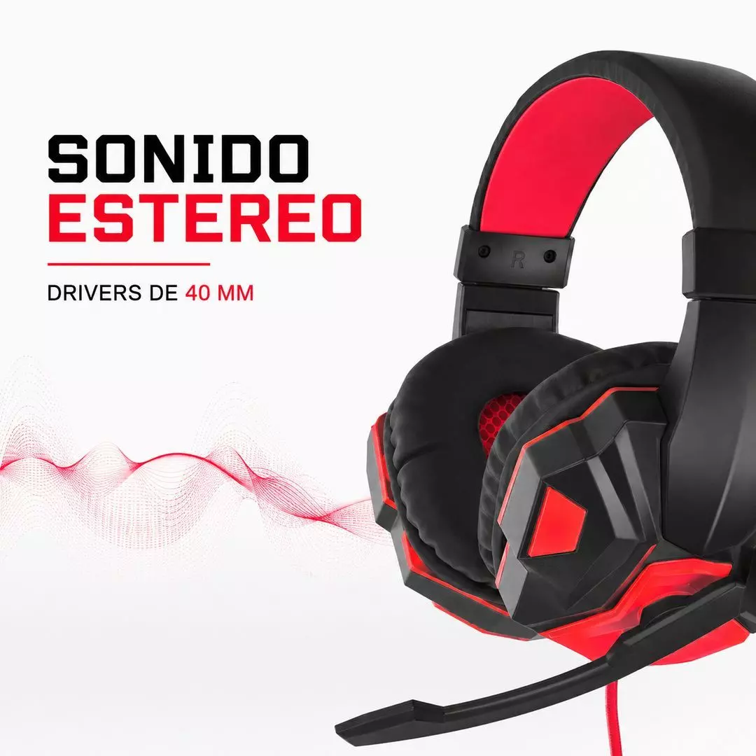 Audifonos Gamer Con Microfono Led 3 5mm Cable 2m-2