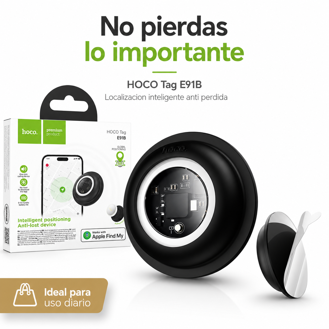 Hoco E91B AirTag Localizador Bluetooth Apple Find My GPS-9