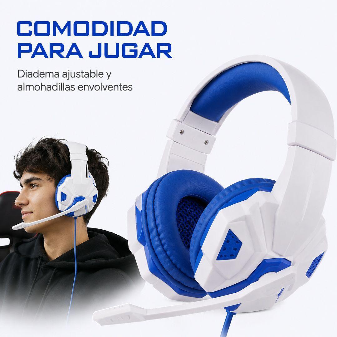 Audifonos Gamer Stereo Microfono Omnidireccional-4