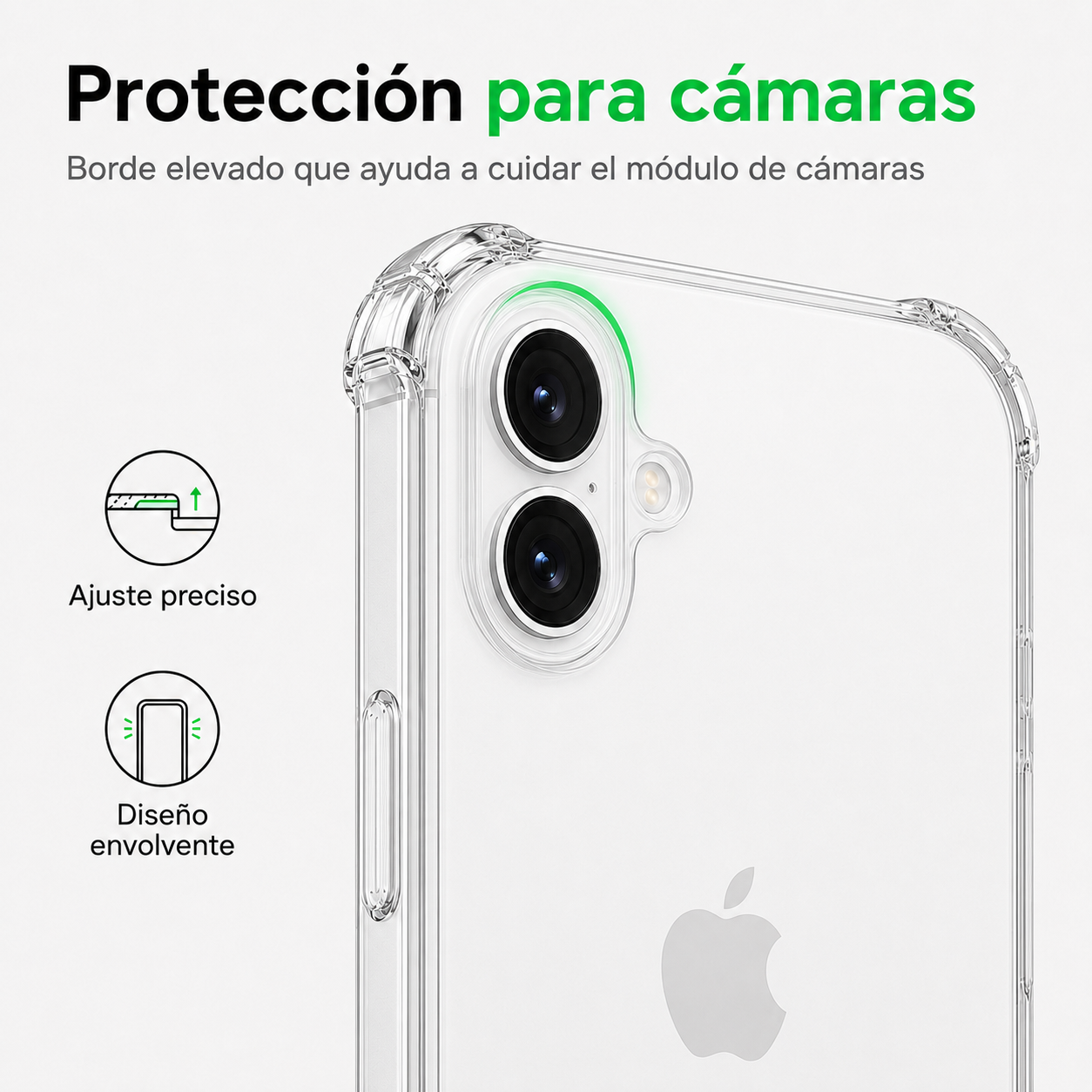 Carcasa Transparente Slim para iPhone 16-4