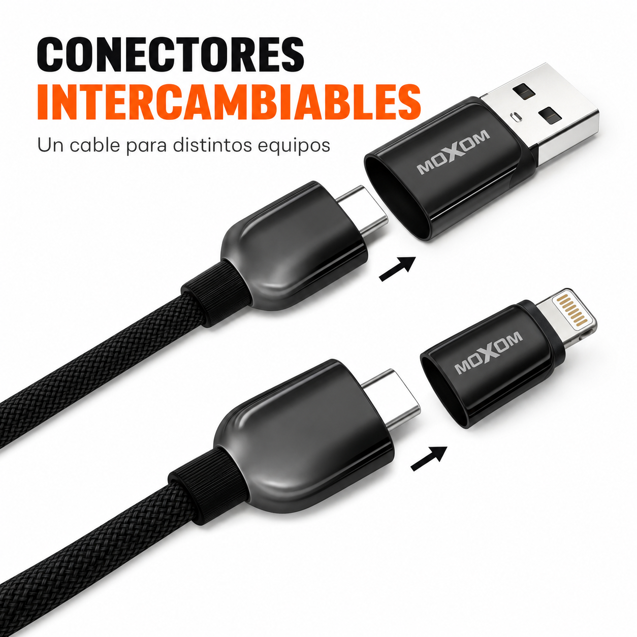 Cable Carga Rapida 4 En 1 USB C Lightning 100W-3