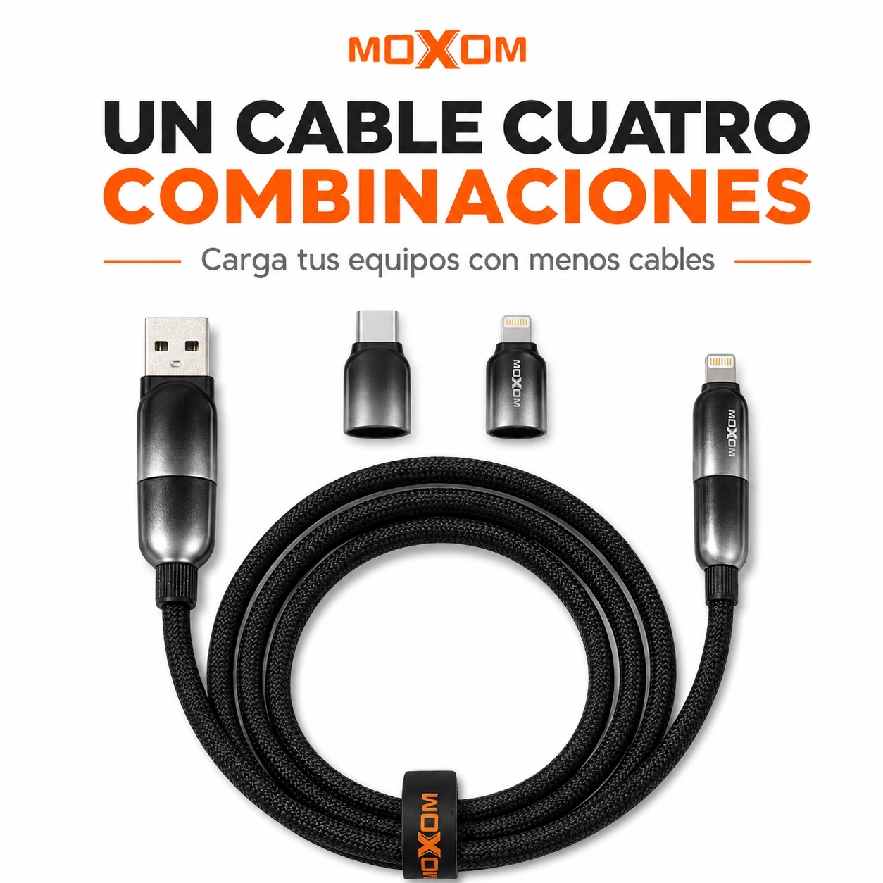 Cable Carga Rapida 4 En 1 USB C Lightning 100W-8