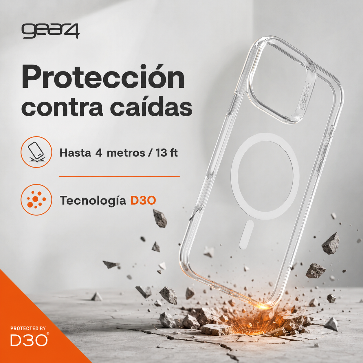 Carcasa Gear4 Crystal Palace Magsafe para iPhone 16 Pro Max-2