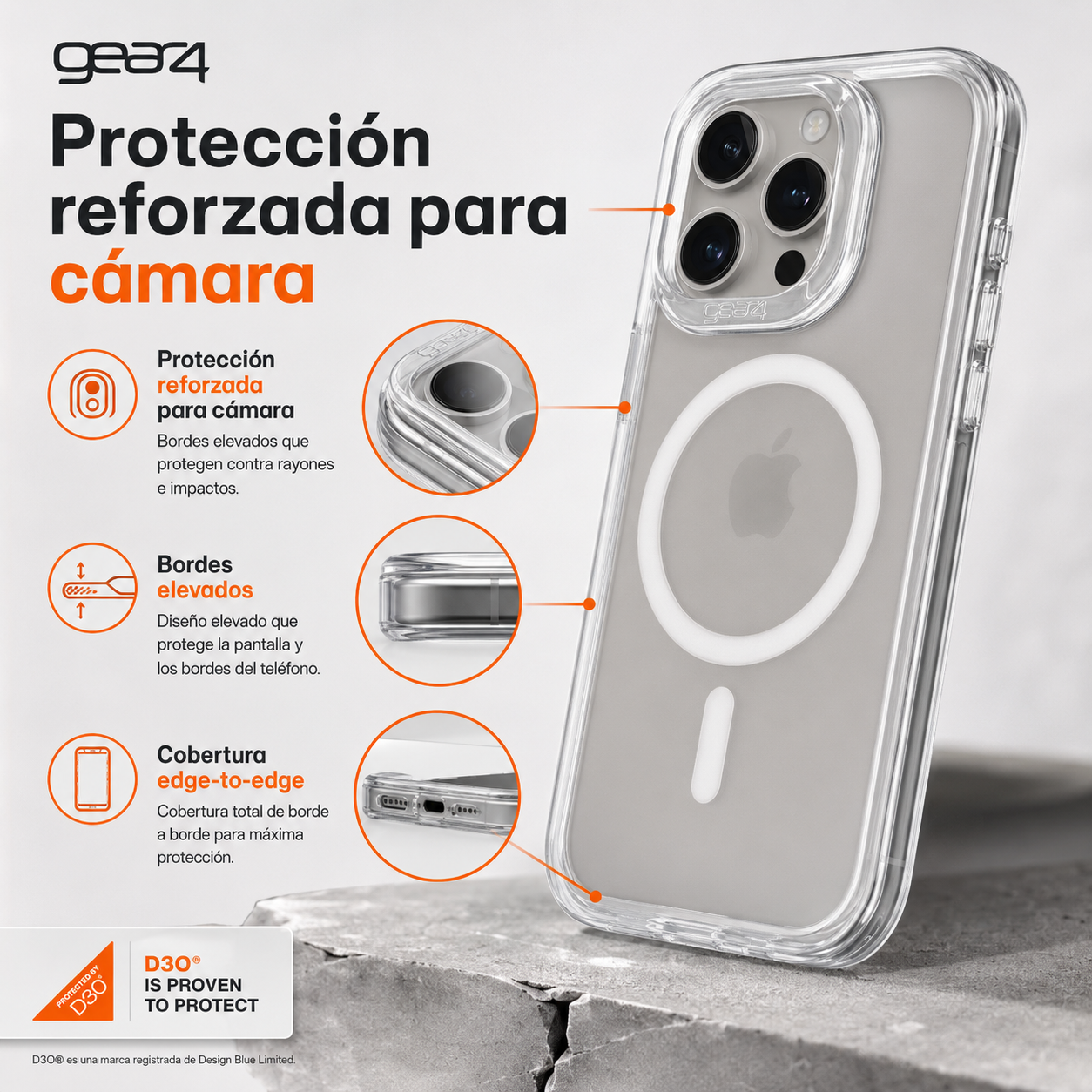 Carcasa Gear4 Crystal Palace Magsafe para iPhone 16 Pro Max-5