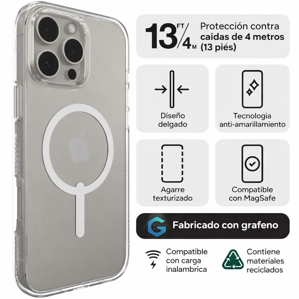 Carcasa Gear4 Crystal Palace Magsafe para iPhone 16 Pro Max-9