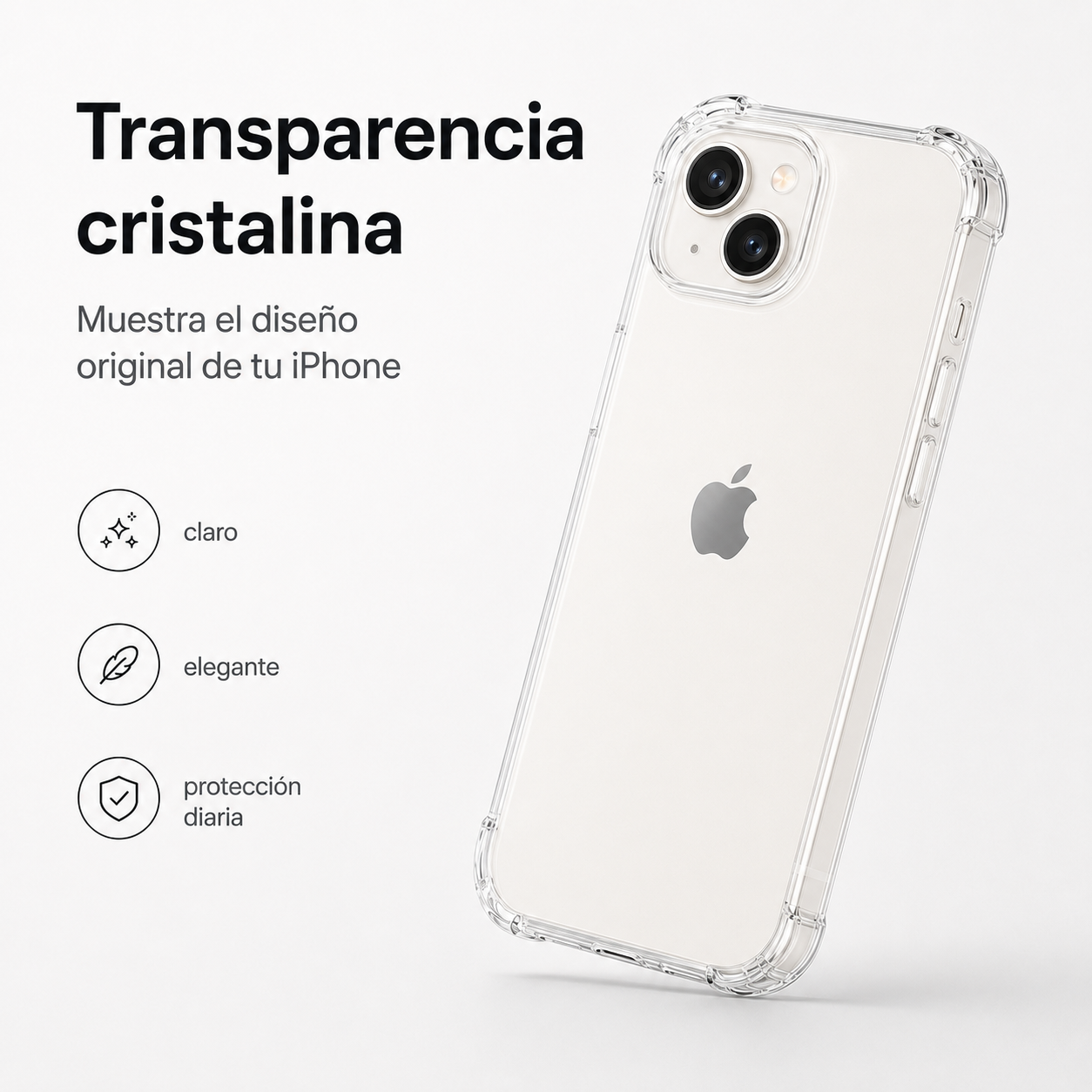 Carcasa Transparente Slim para iPhone 13-2