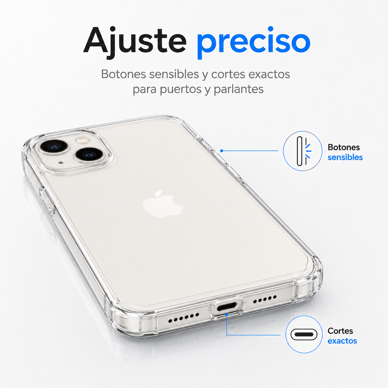 Carcasa Transparente Slim para iPhone 13-5