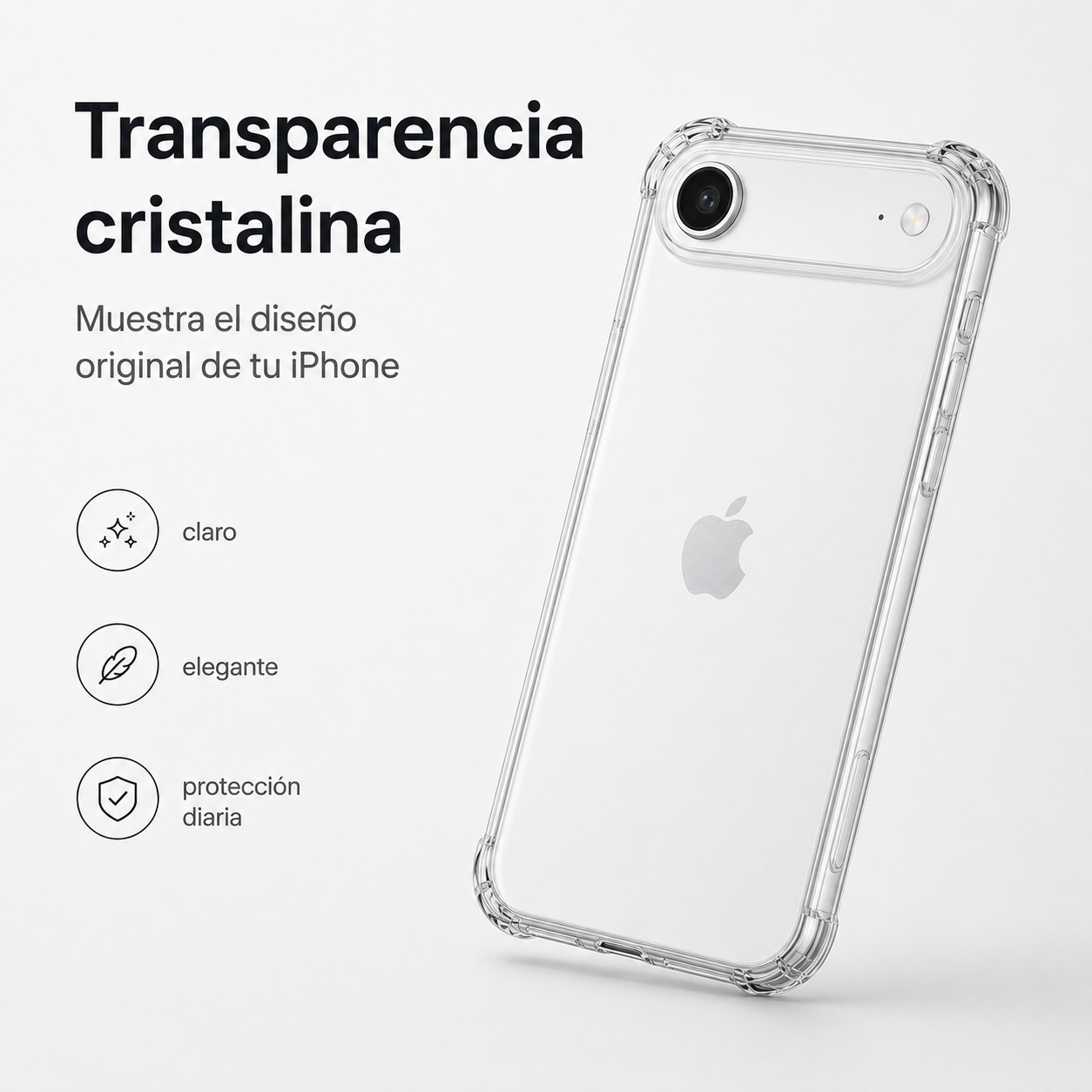 Carcasa Transparente Slim para iPhone 17 Air-2