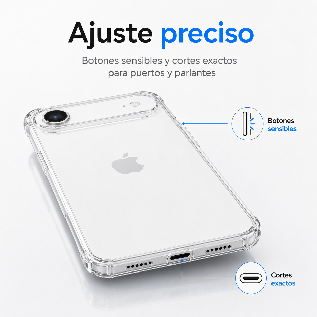 Carcasa Transparente Slim para iPhone 17 Air-5
