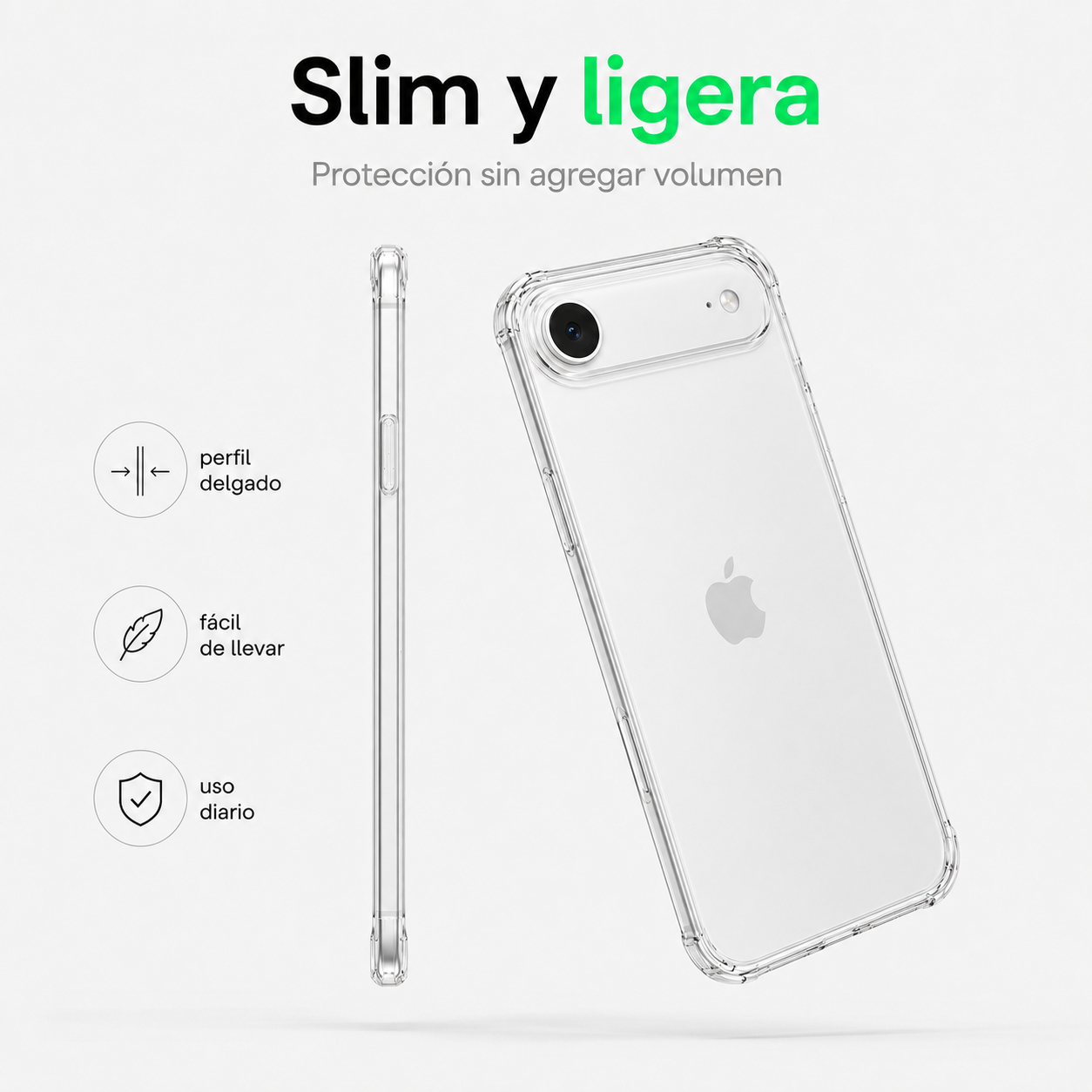 Carcasa Transparente Slim para iPhone 17 Air-7