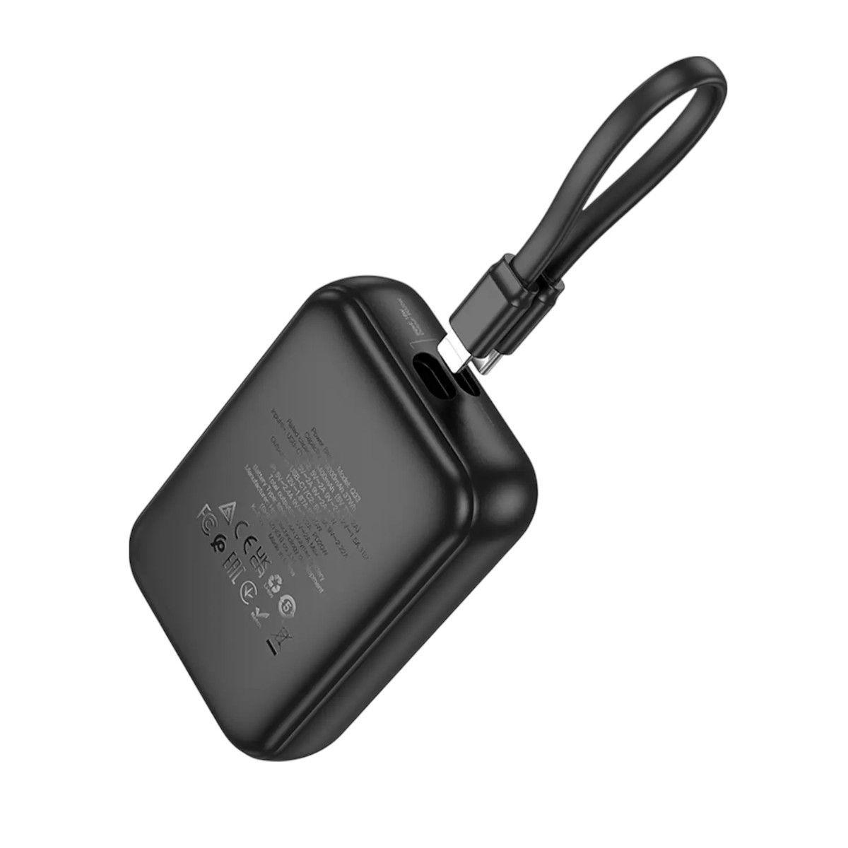 Powerbank Hoco Q33 Outstanding 10 000 mAh PD20W + Cable integrado Negro-2