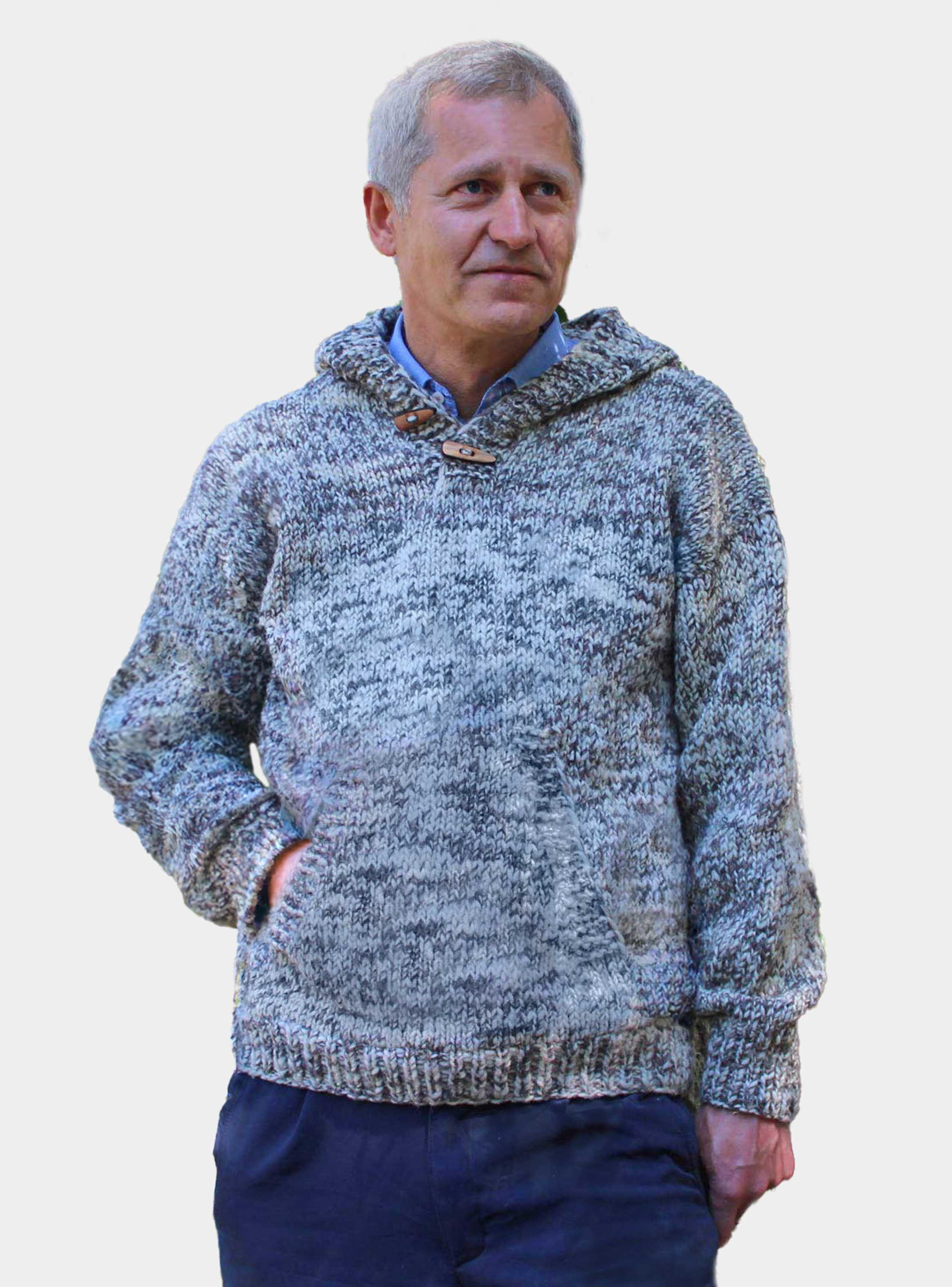 Sweater 100% Lana Hombre Avellano-0