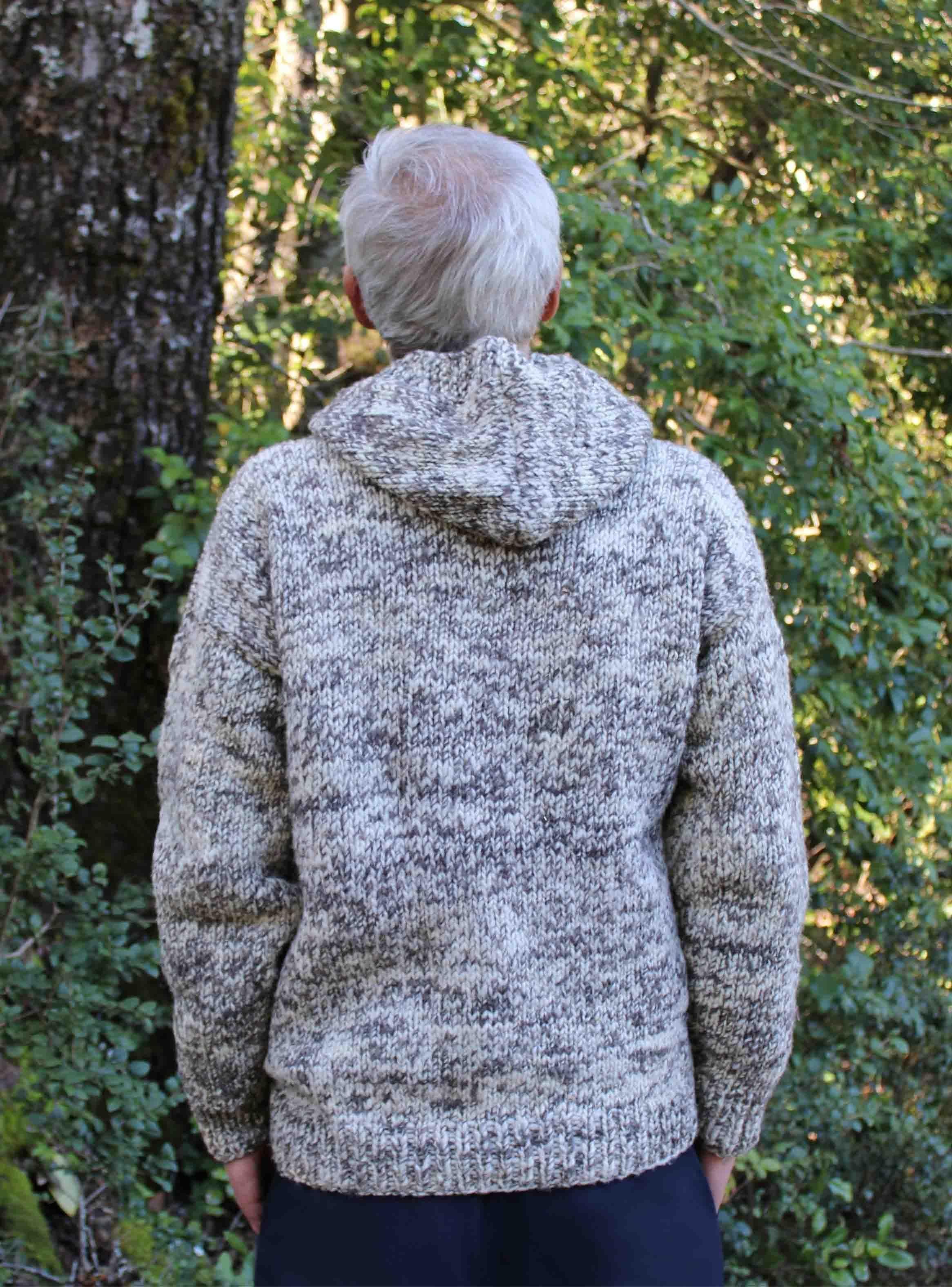 Sweater Avellano - 100% lana y artesanal - Chile Native -3