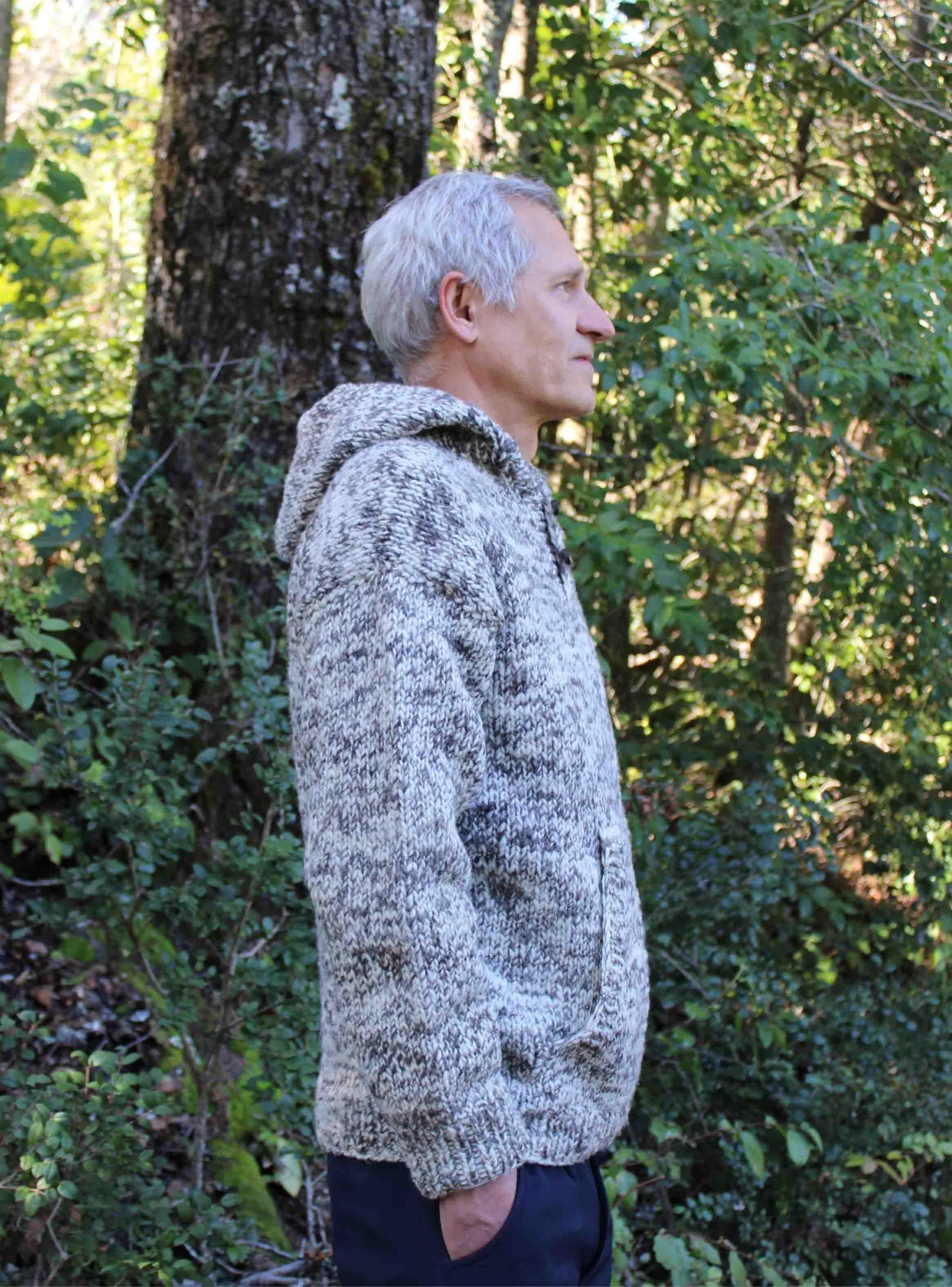 Sweater Avellano - 100% lana y artesanal - Chile Native -4