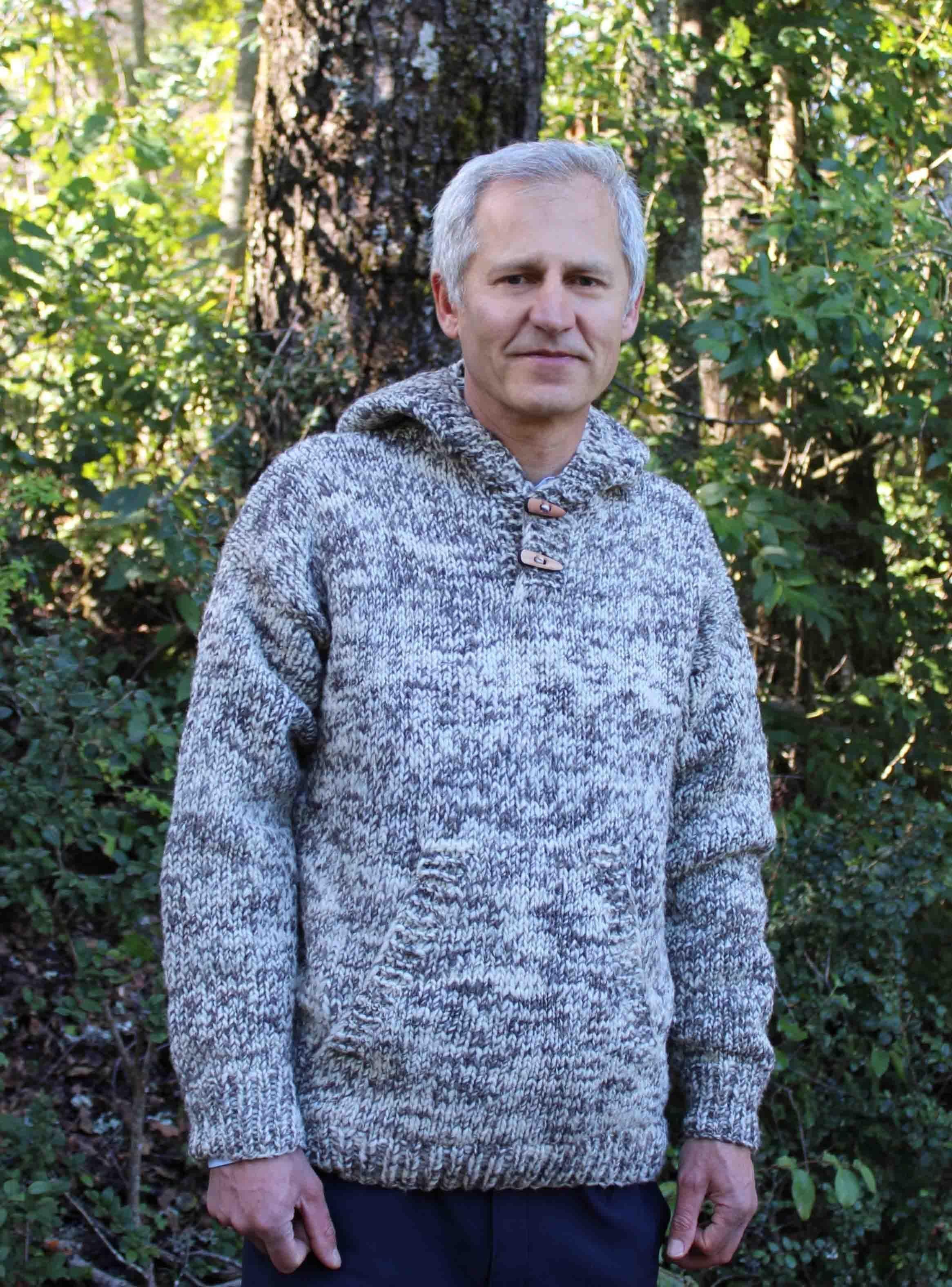 Sweater Avellano - 100% lana y artesanal - Chile Native -5