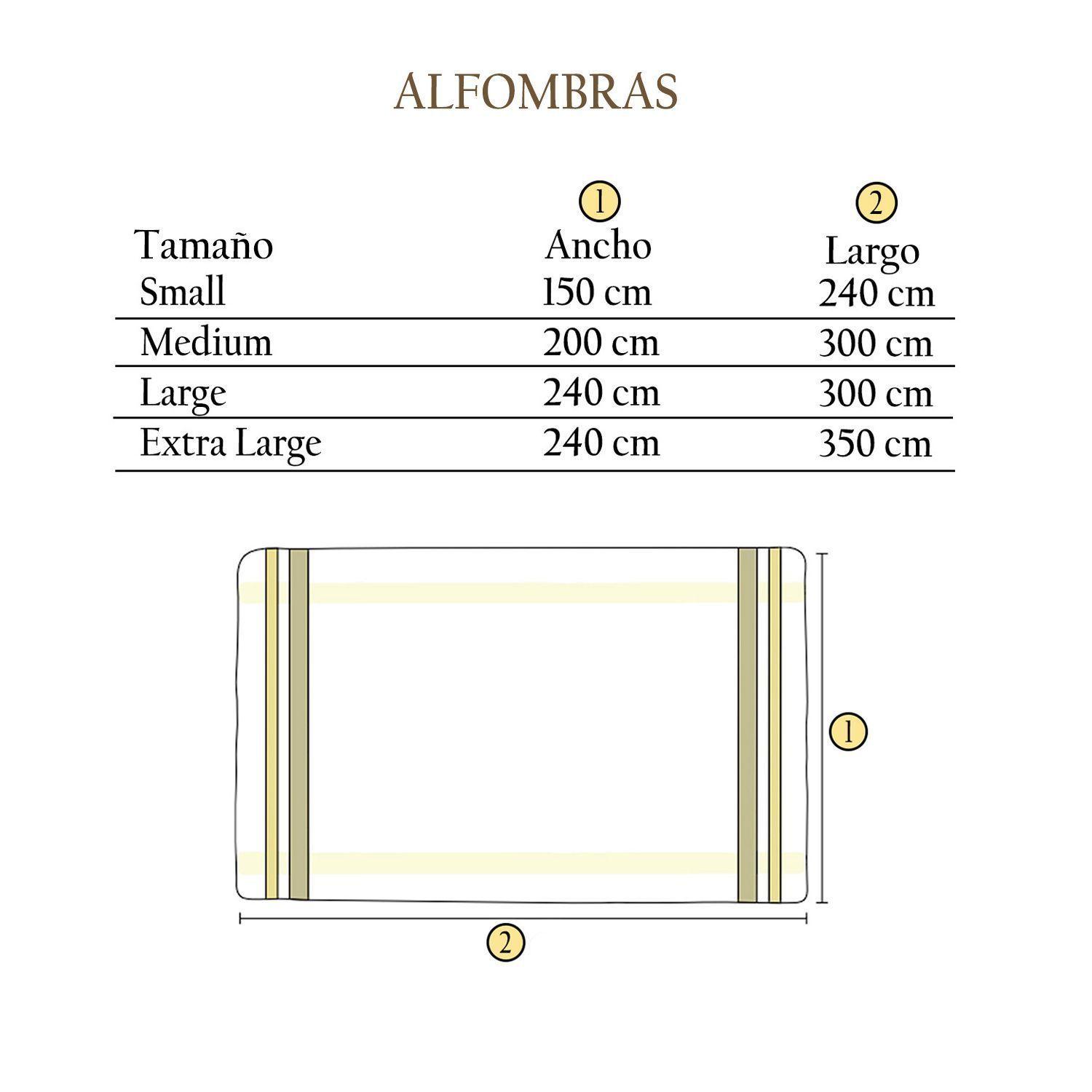 Alfombra Caburgua - en lana y telar (200x300 cm) - Chile Native-4