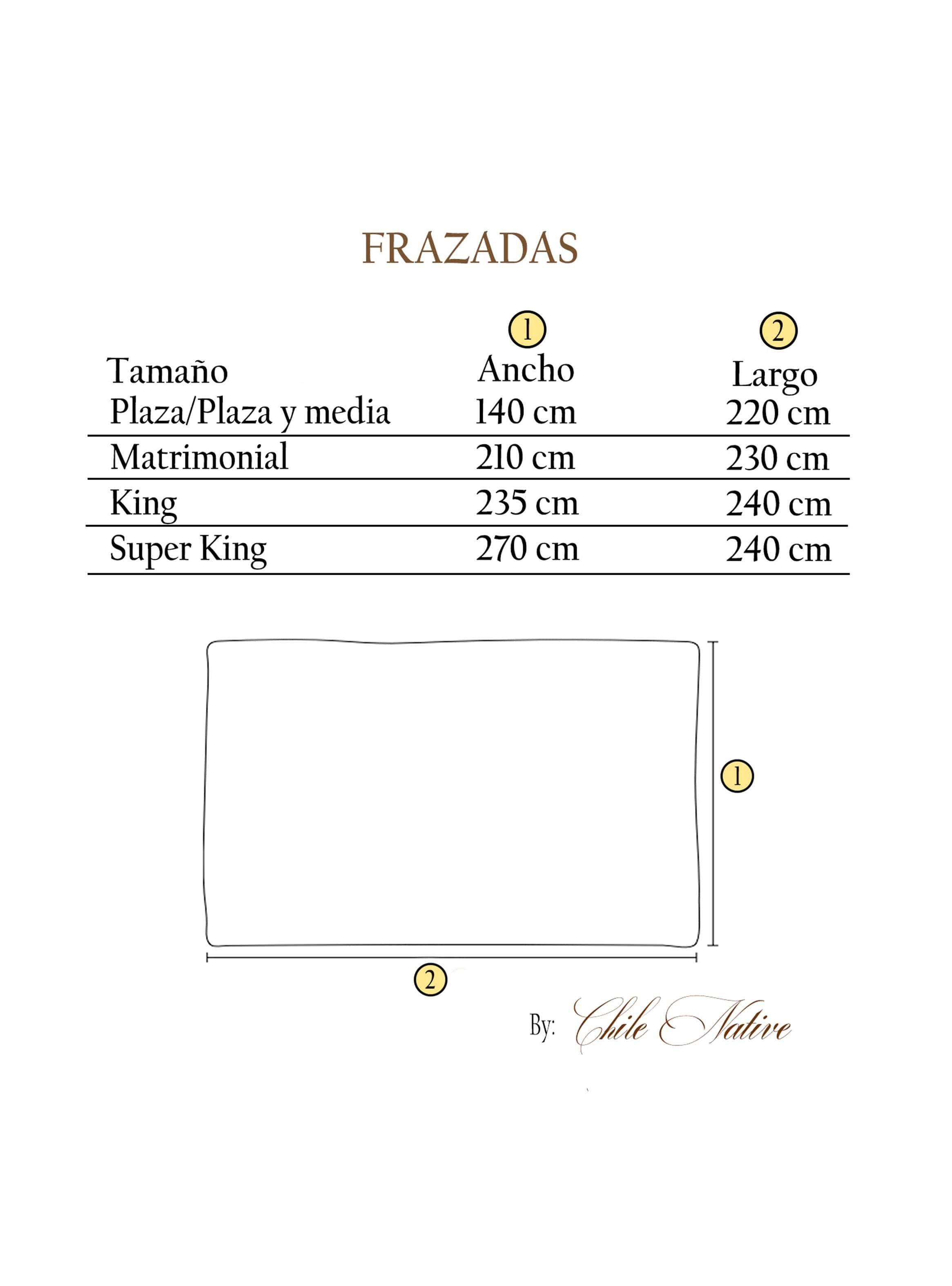 Frazada Peñuelas - lana y telar (Plaza y media)-3