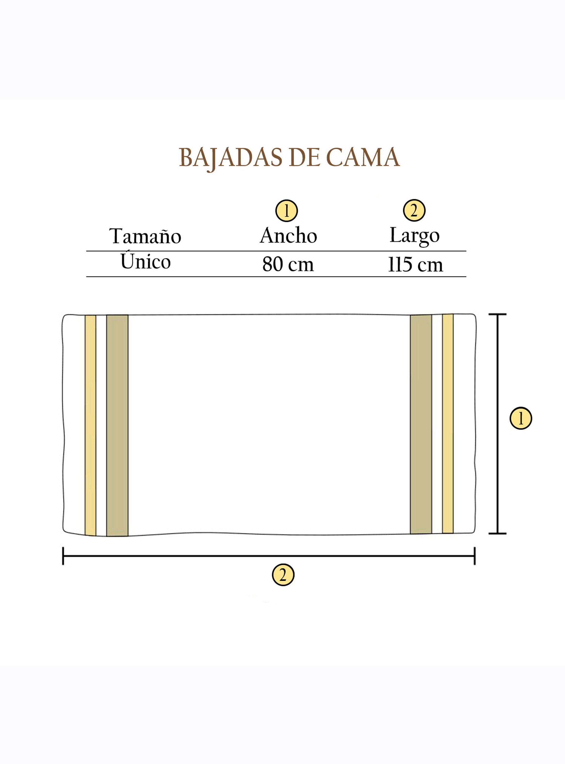 Bajada de Cama Risopatrón - en lana y telar (115 x 80 cm)-6