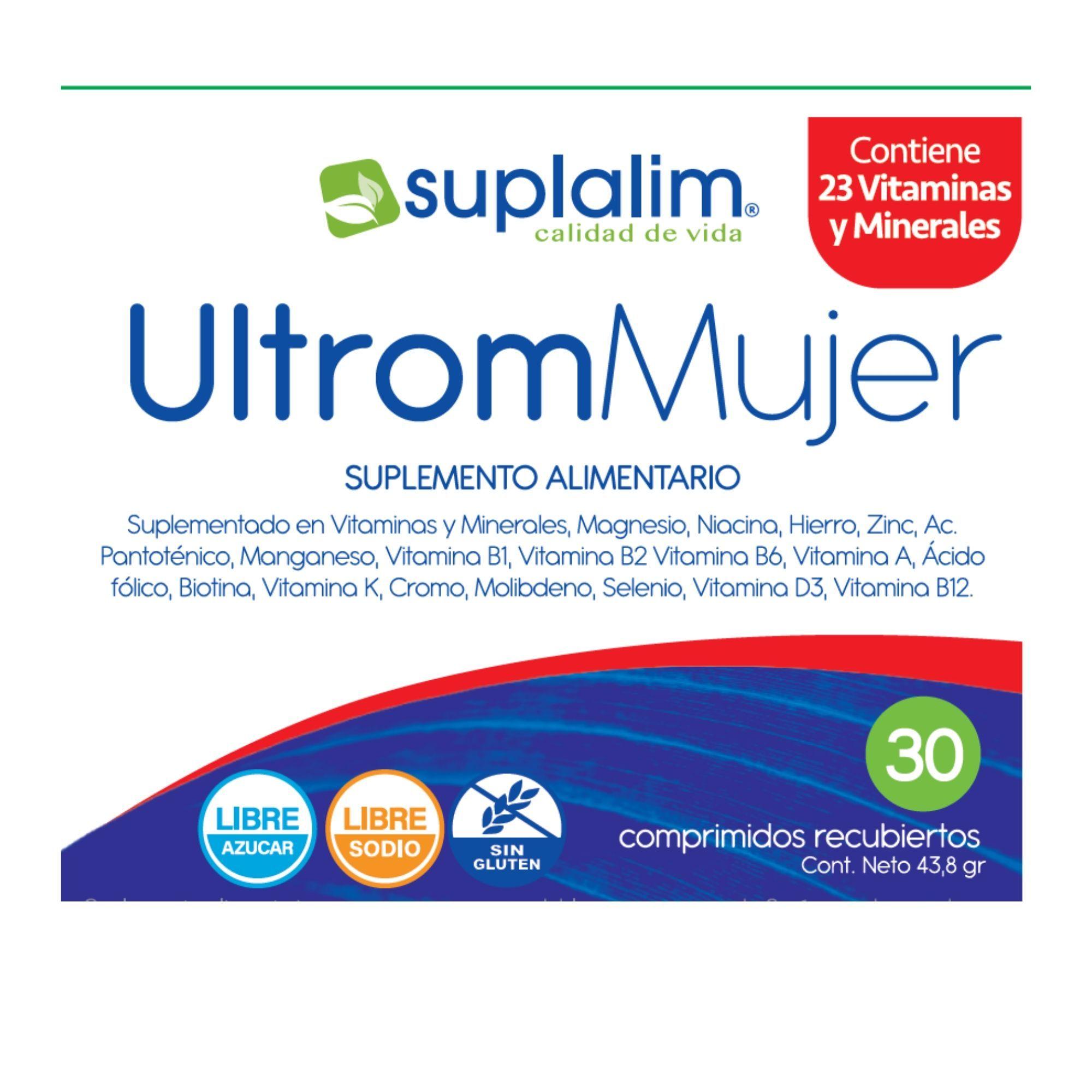 MULTIVITAMÍNICO ULTROM MUJER 30 COMPRIMIDOS -2