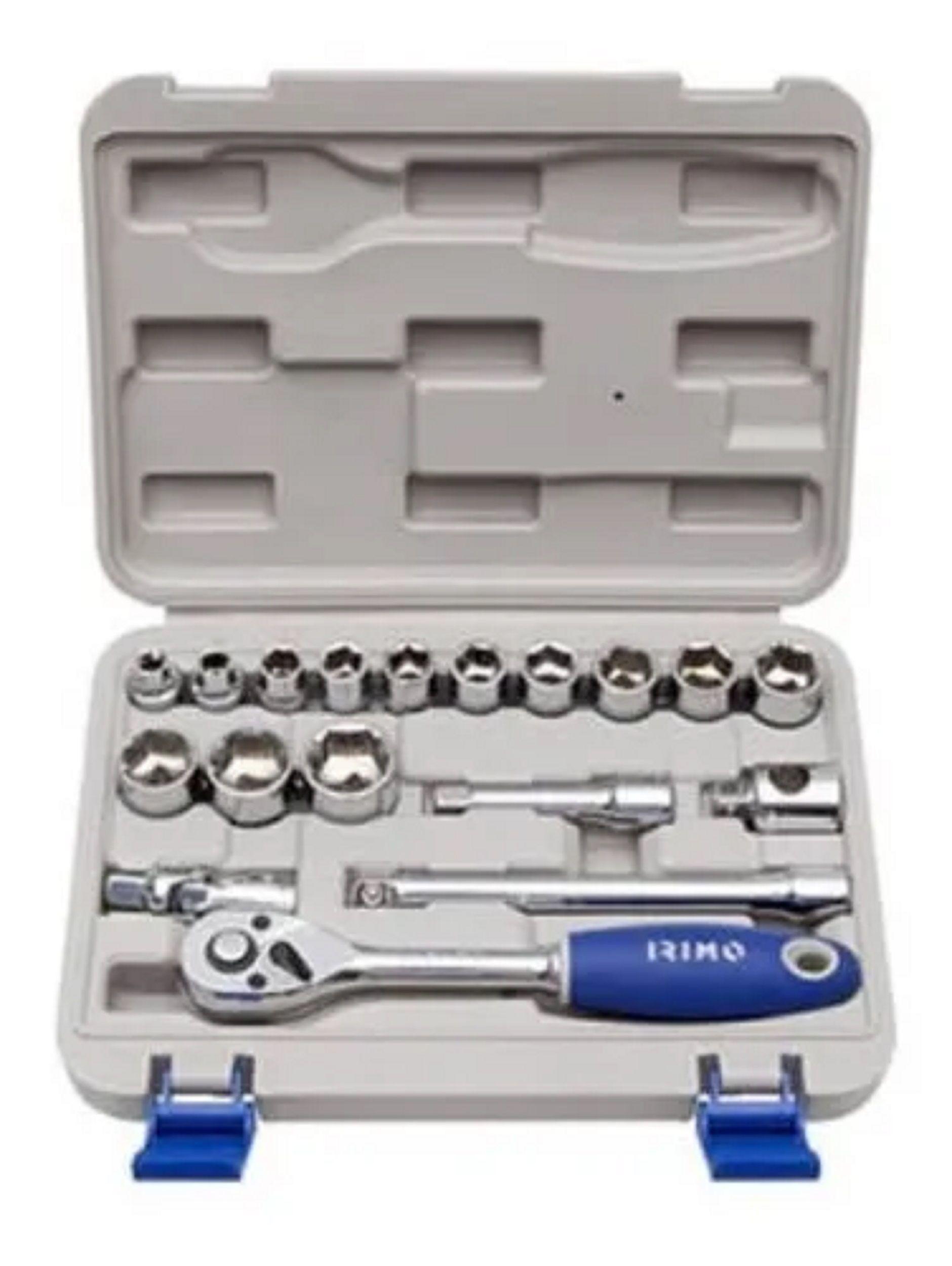 Juego De Dados Con Chicharra 3/8 Irimo/bahco 18pcs-0