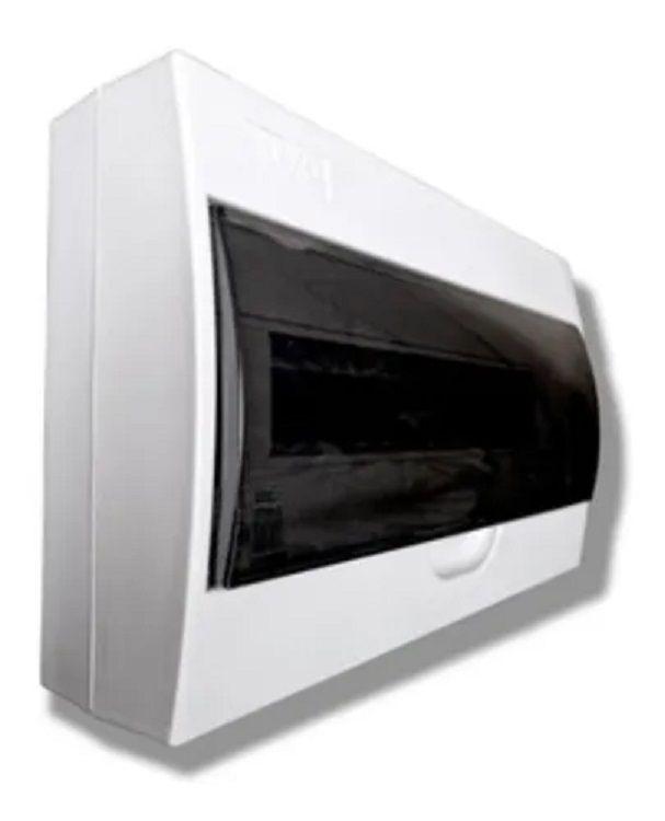 Tablero Sobrepuesto Pvc Lexo 18 Polos Tapa Color Humo Lwsd18-1