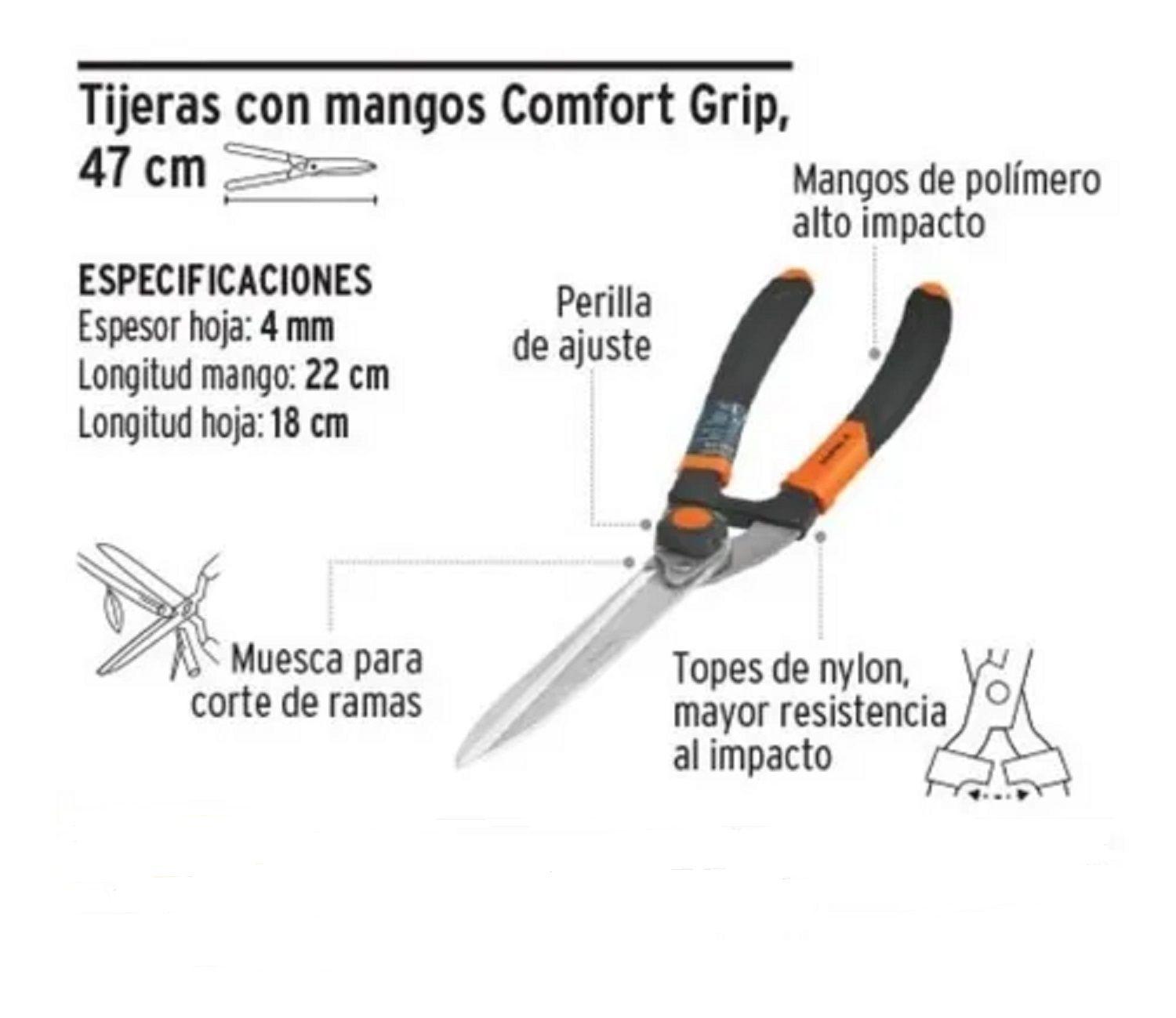 Tijera Truper Cortar Ramas Mango Con Grip T-18-1