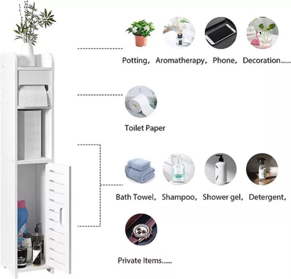 Estante De Baño Organizador Blanco-5