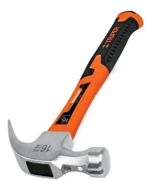 Martillo Forjado Uña Curva 16oz Mango Fibra De Vidrio Truper-3