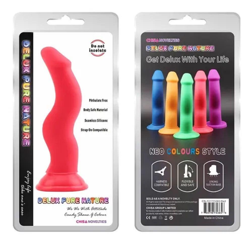 Dildo Consolador Curvas Reales Flexible Deluxe Chisa-1