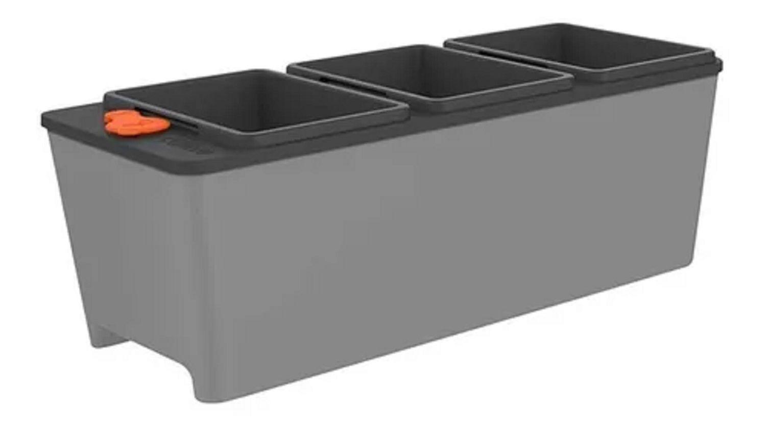 Macetero Triple Autorregable Autorriego 800ml Tramontina-0