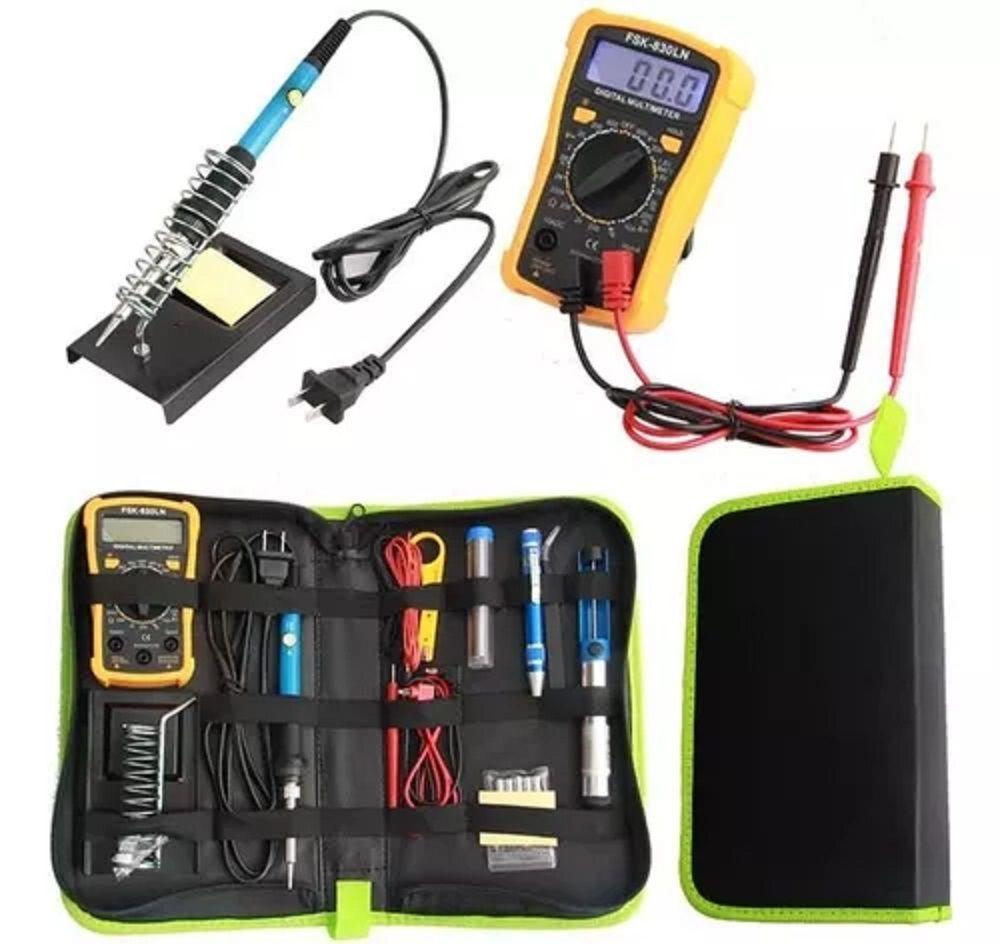 Kit Eléctrico Cautín 220v 60w Regulable 17 Pcs-0