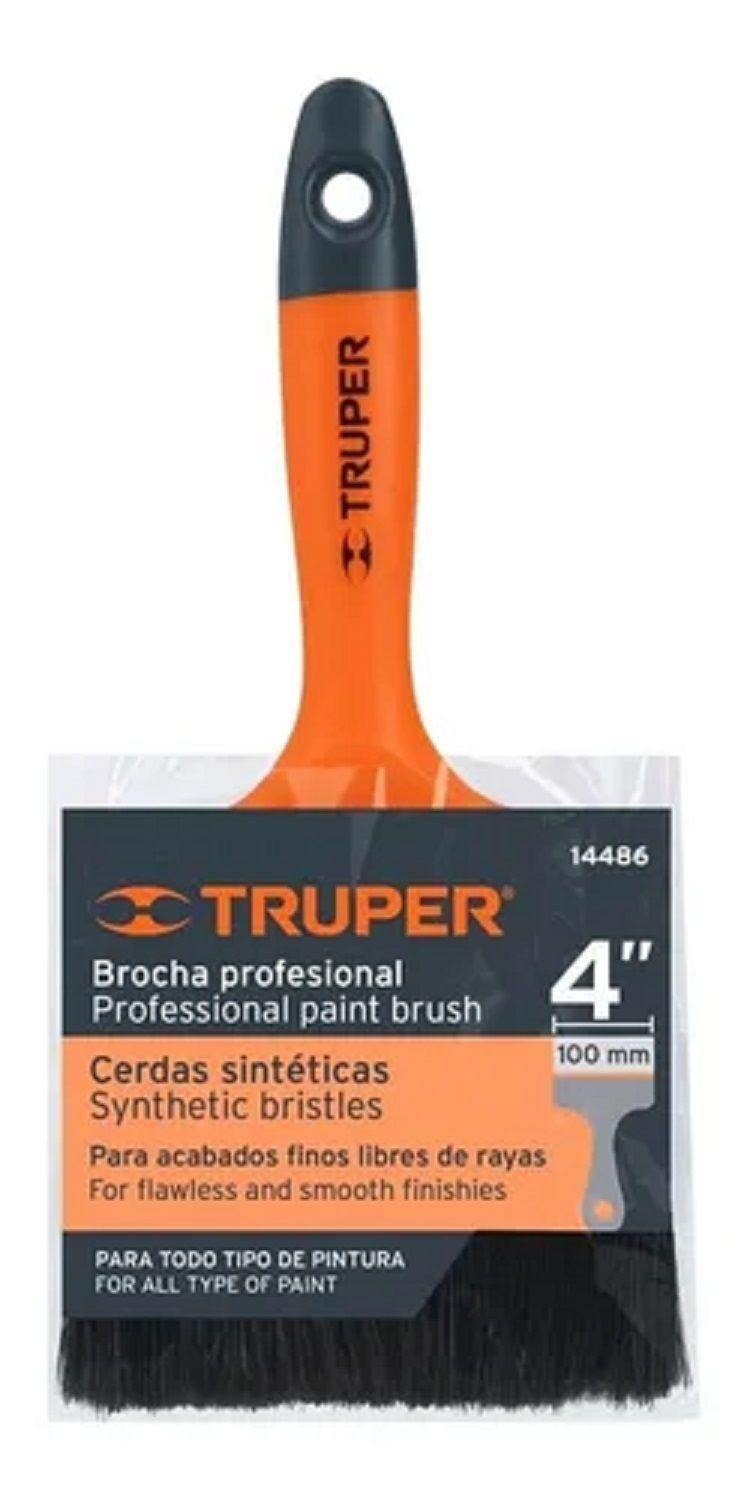 Brocha Profesional Uso General Truper 4 (101,6mm)-1