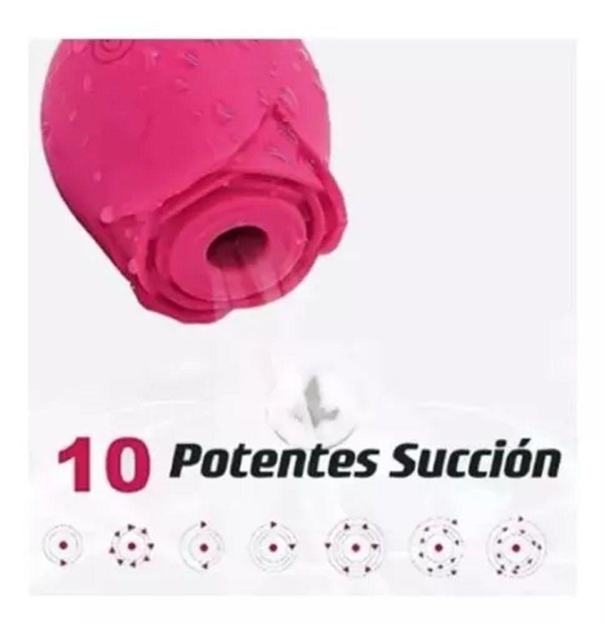 Vibrador Succionador Rosa Pezones Y Clitoris 3 Velocidades-1