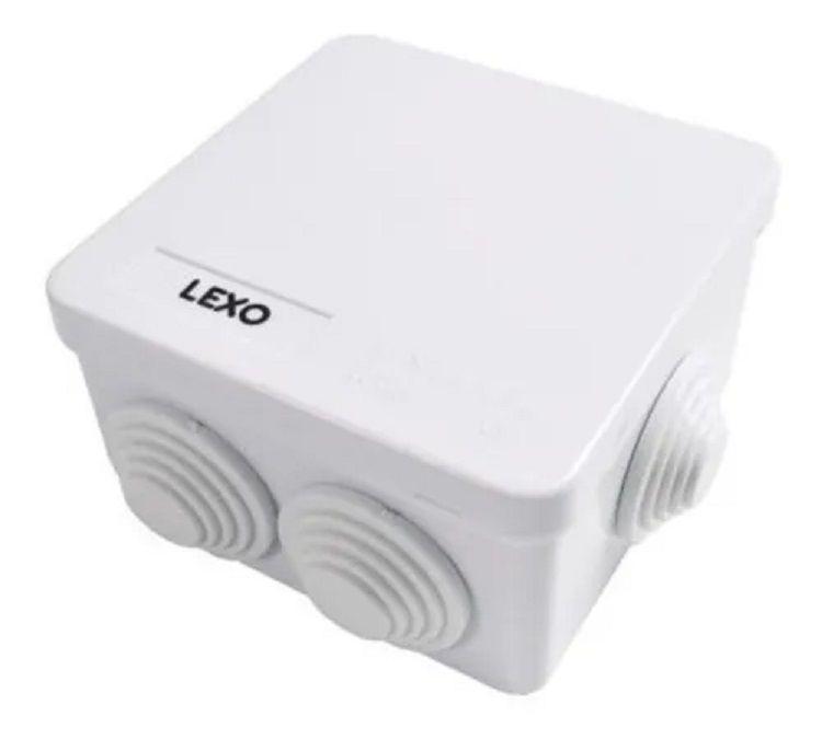 Caja Estanca Ip55 Ik07 Termoplástico 2 Conos 85x85x50mm Lexo-0