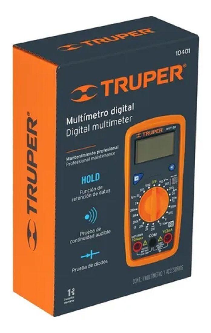 Multímetro Digital Junior Manten. Prof. Truper Mut-33-0