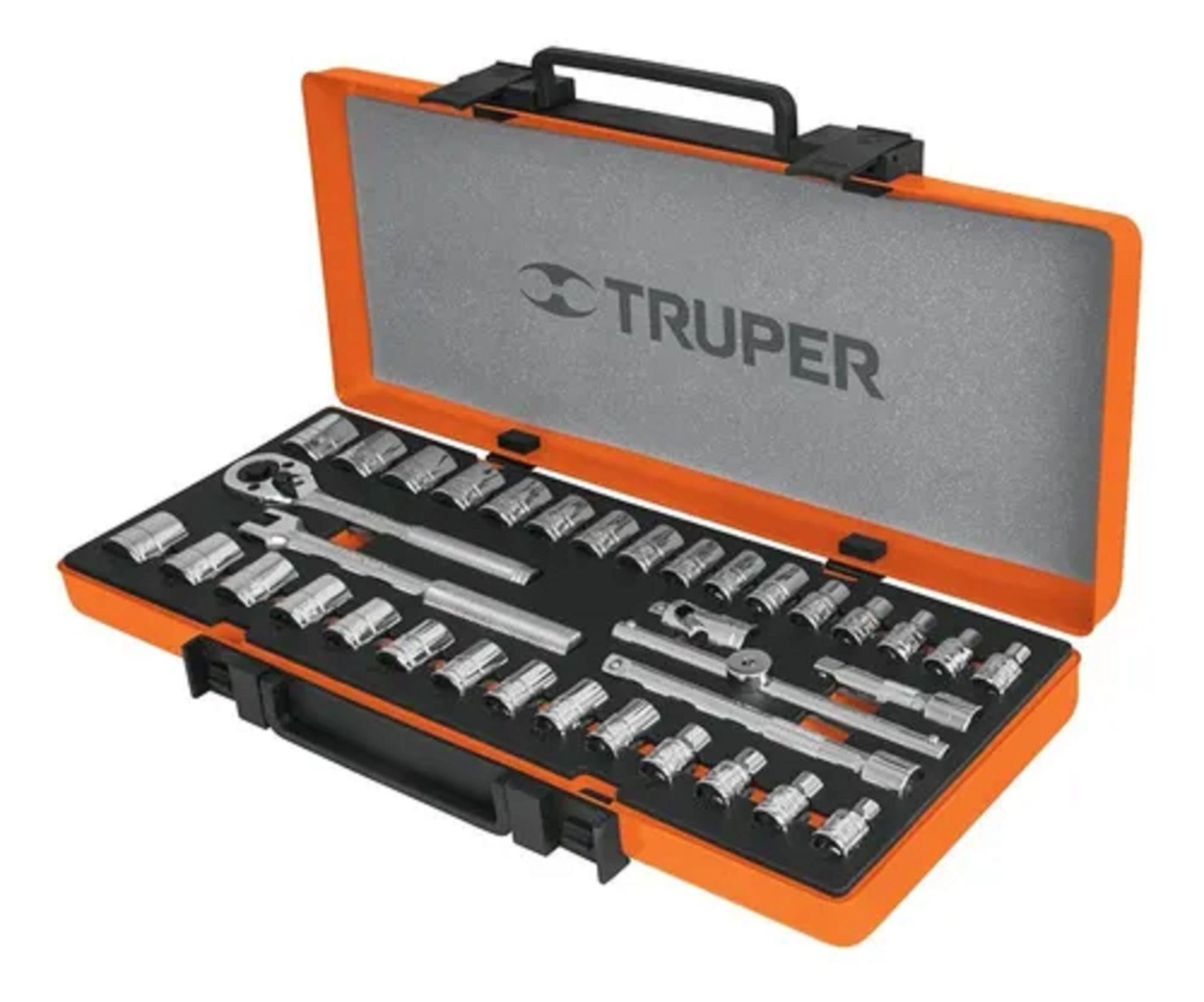 Juego De Dados 3/8 36 Piezas, Std Y Mm Truper Profesional-0