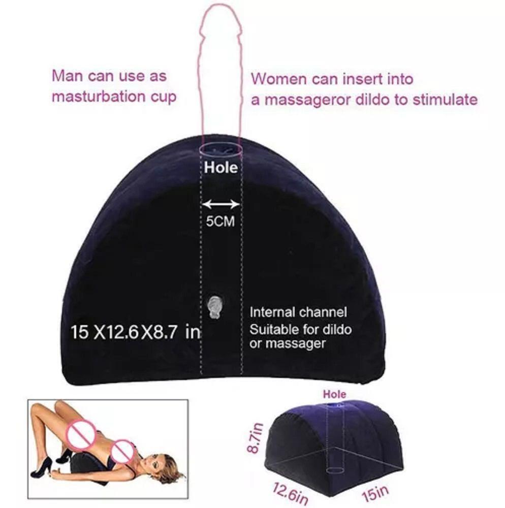 Cojín Inflable Almohada Para Masturbacion Sexual Parejas-2