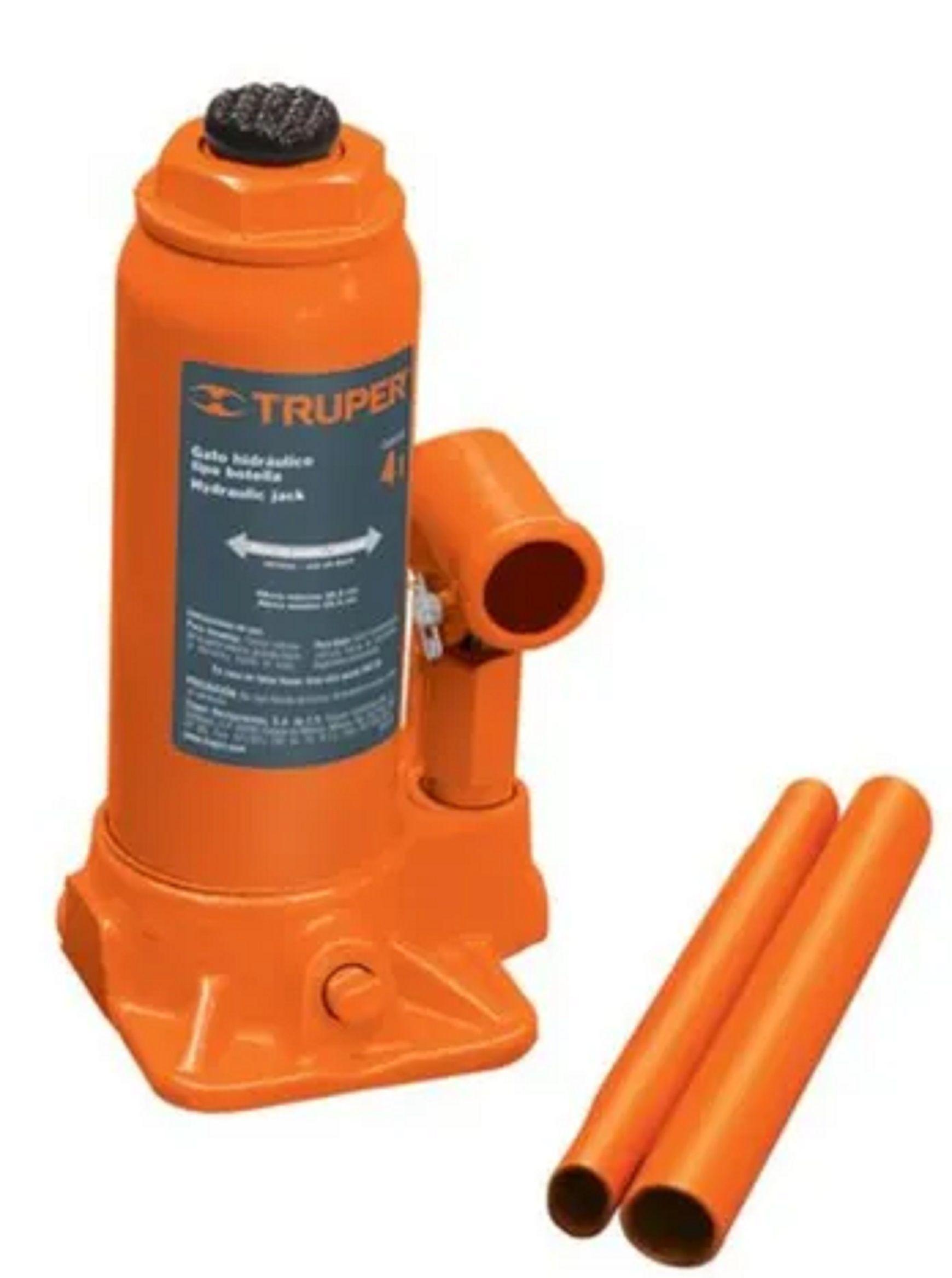 Gata Hidraulica 4 Tn Tipo Botella Truper Gat-4-0
