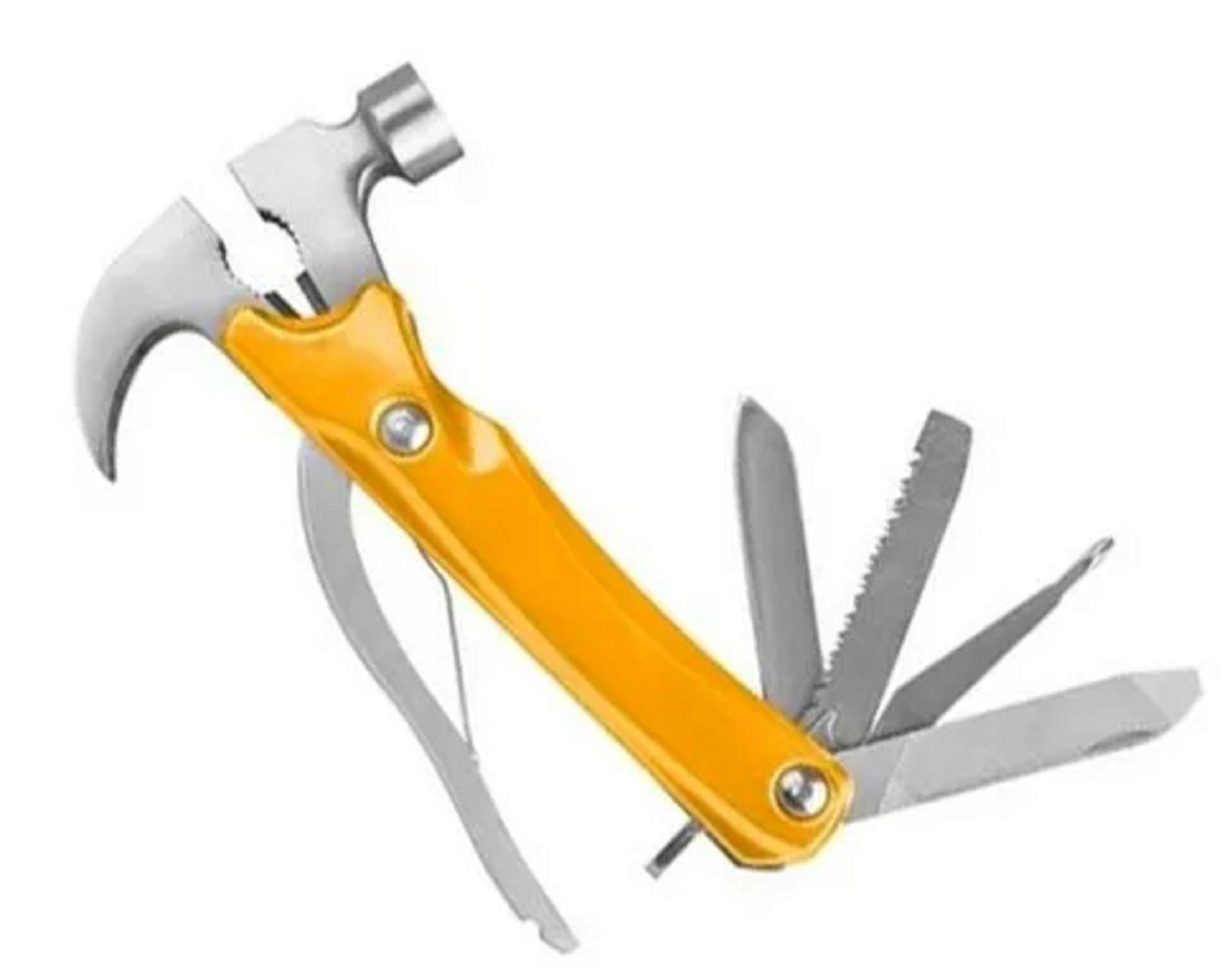 Martillo Navaja 12 Func Multi Uso Ingco Hmfh0121-0