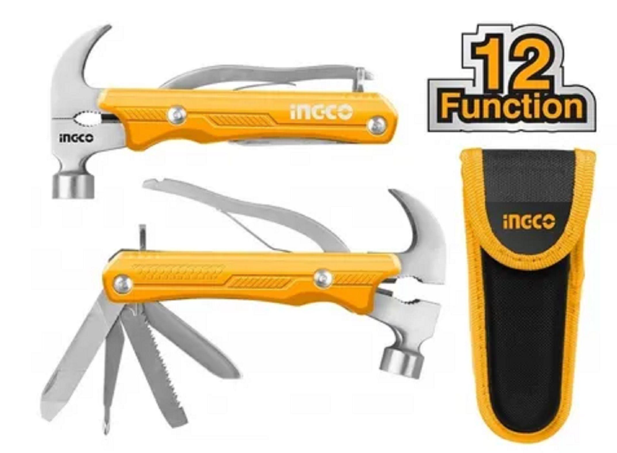 Martillo Navaja 12 Func Multi Uso Ingco Hmfh0121-1
