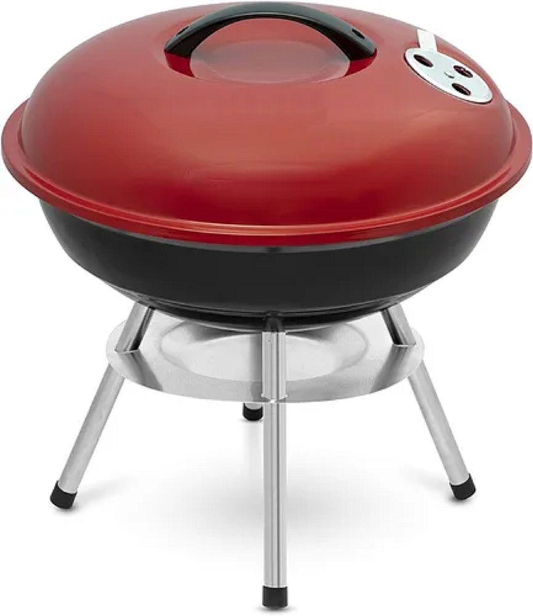 Mini Estufa Parrilla Redonda 36cm Parrillera Barbacoa Asado-5