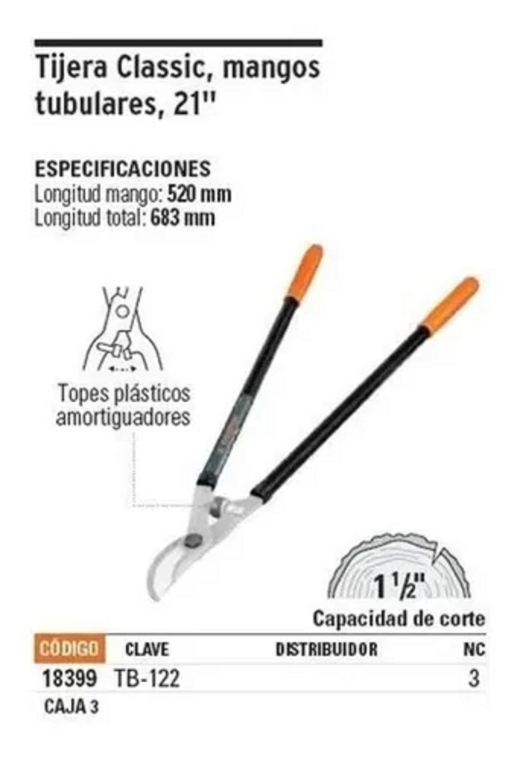Tijera Corta Ramas 21 , Mangos Tubulares Truper-1