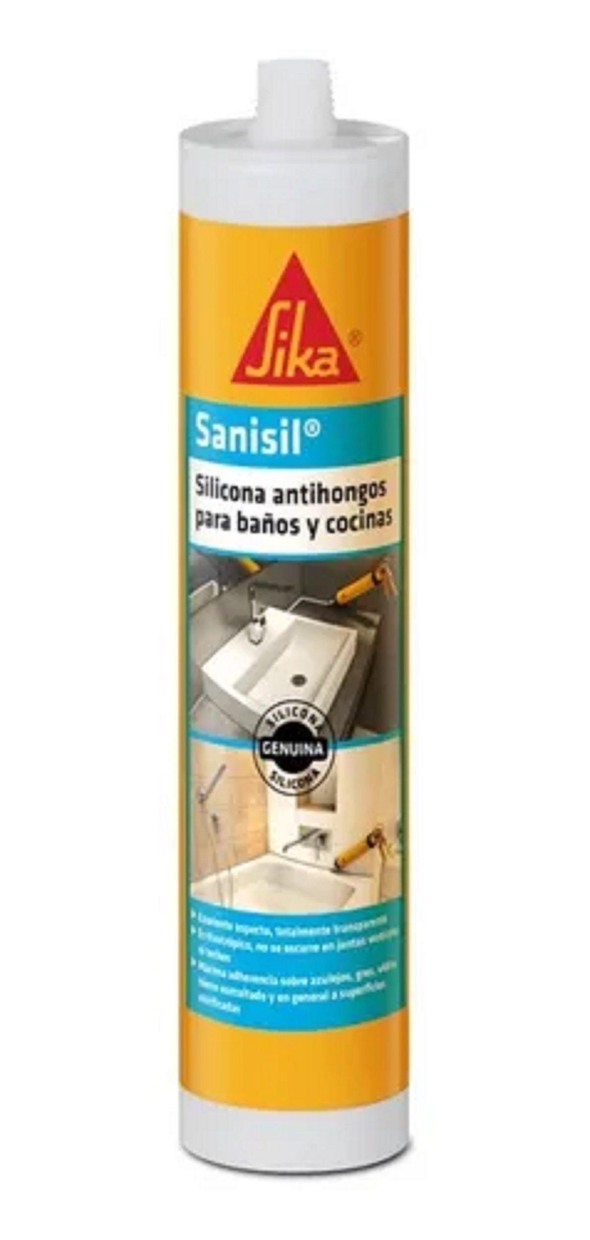 Silicona Blanca Para Baño Y Cocina Antihongo 280ml Sika-0