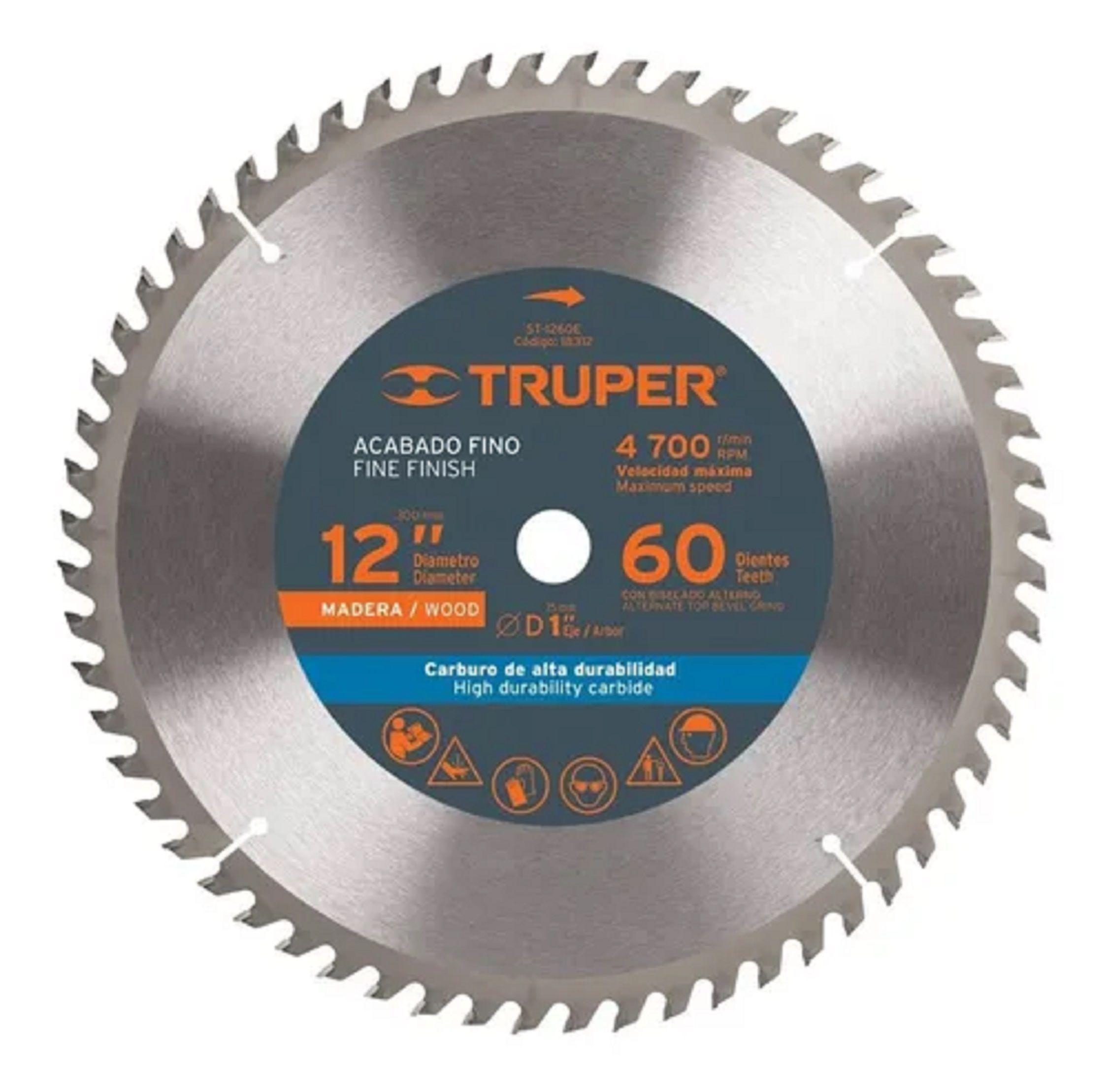 Sierra Circular Truper P/madera 12 X 60 Dts. Profesional-0