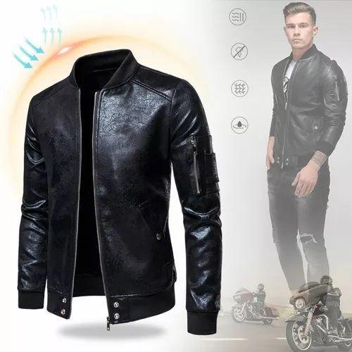 Chaqueta Informal Con Cuello De Béisbol Para Hombre-1