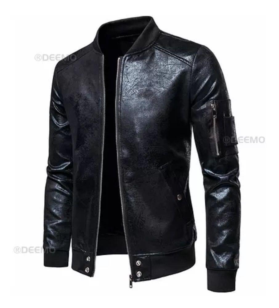 Chaqueta Informal Con Cuello De Béisbol Para Hombre-3