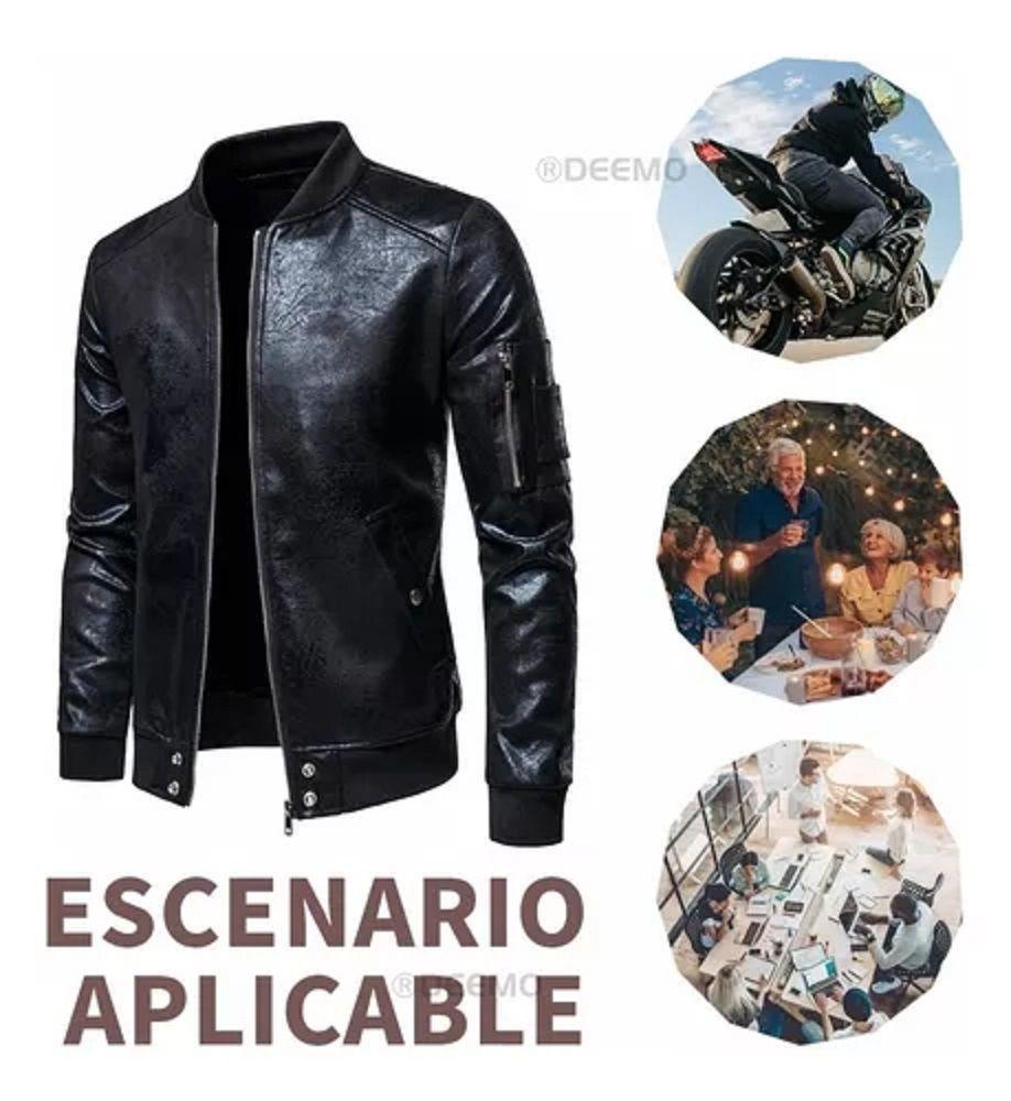 Chaqueta Informal Con Cuello De Béisbol Para Hombre-2