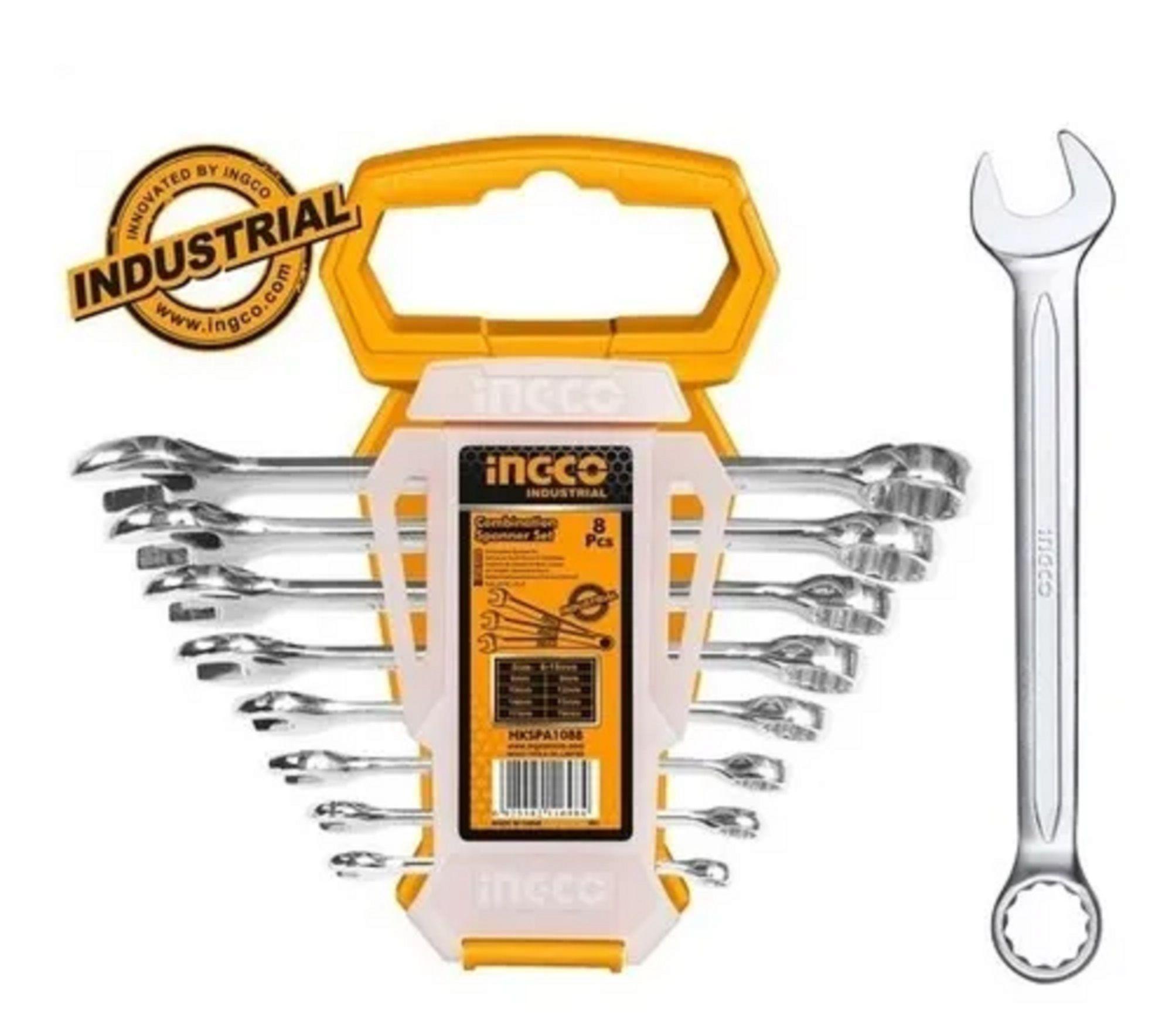 Juego De Llaves Combinadas Punta Corona 8pcs Ingco-1