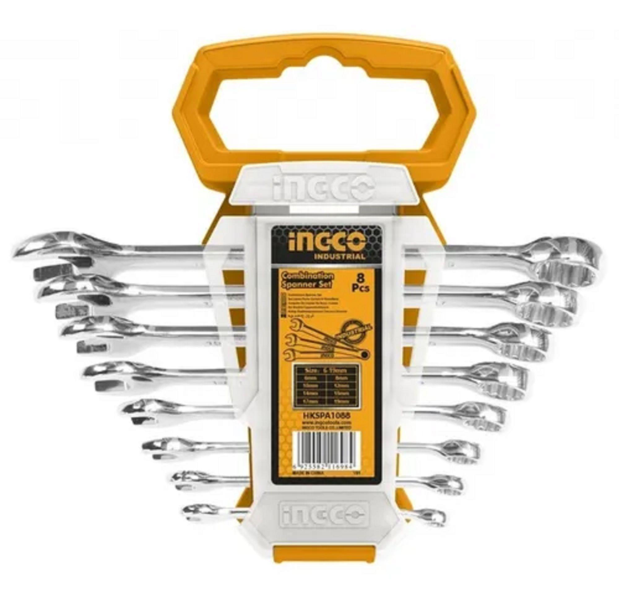 Juego De Llaves Combinadas Punta Corona 8pcs Ingco-0